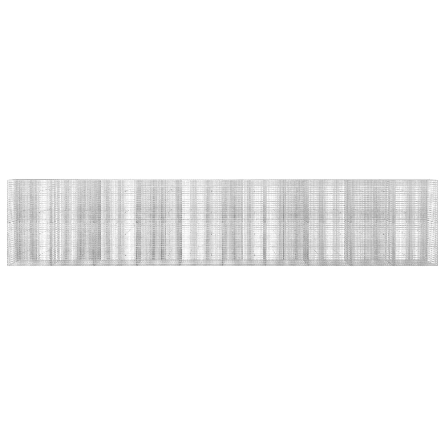 vidaXL Γκαμπιόν με σύρμα 5 mm και πλέγμα 5x2,5 cm 1000x30x200 εκ