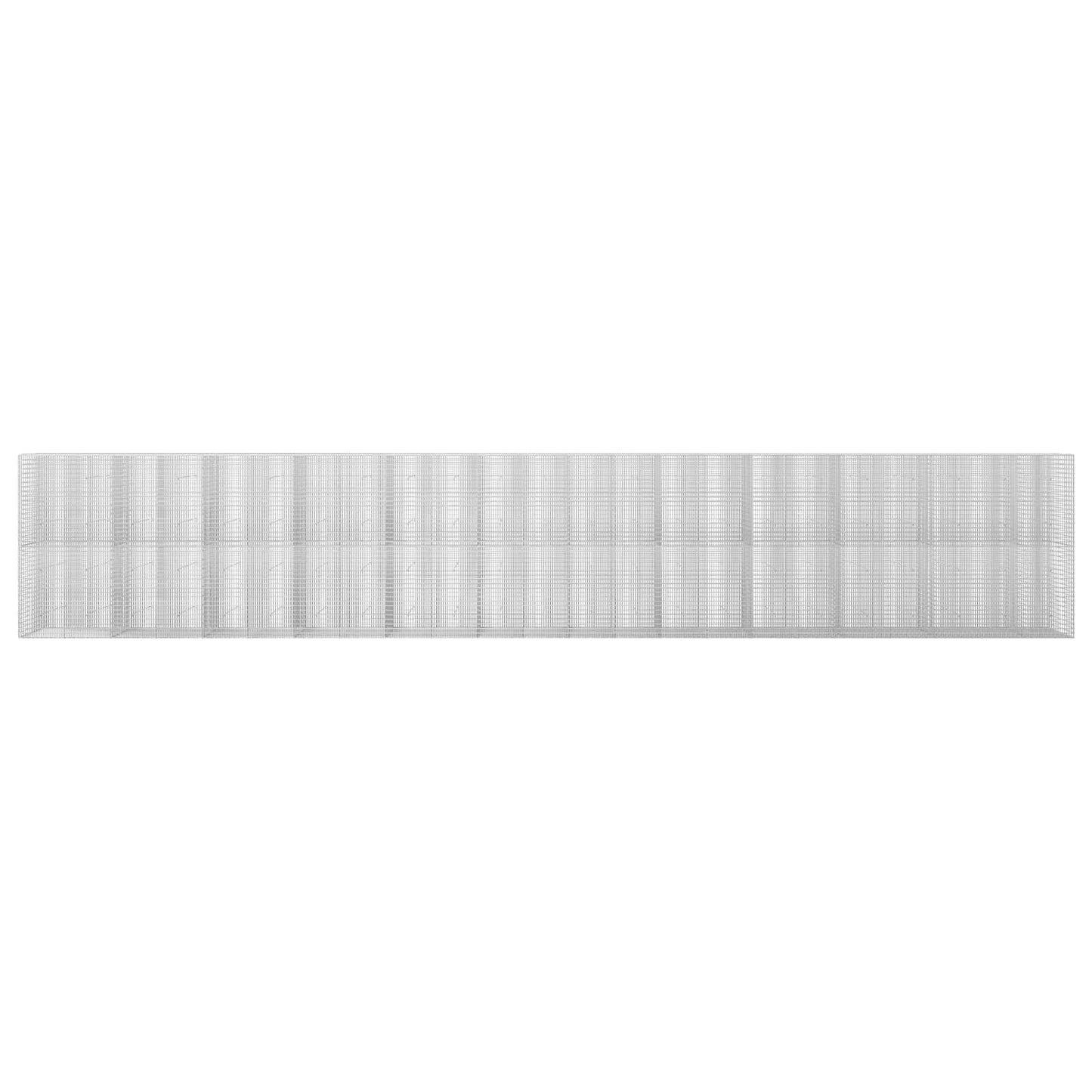 vidaXL Γκαμπιόν με σύρμα 5 mm και πλέγμα 5x2,5 cm 1150x30x200 εκ