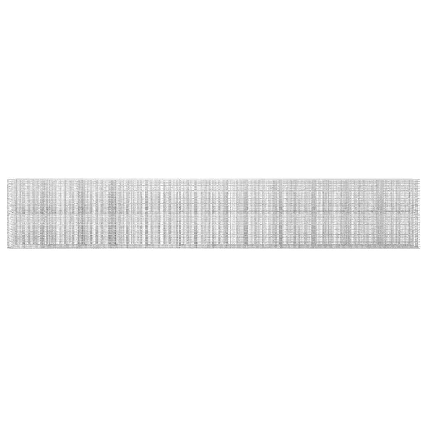 vidaXL Γκαμπιόν με σύρμα 5 mm και πλέγμα 5x2,5 cm 1200x30x200 εκ