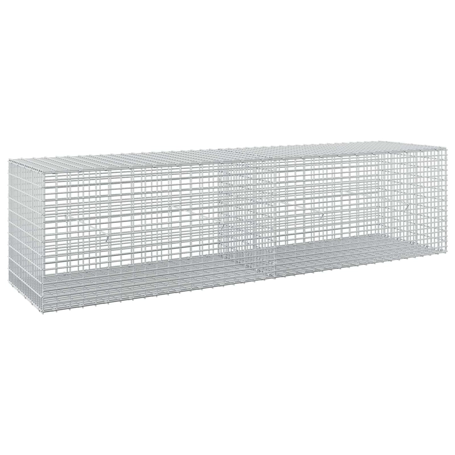 vidaXL Γκαμπιόν με σύρμα 5 mm και πλέγμα 5x2,5 cm 200x50x50 εκ