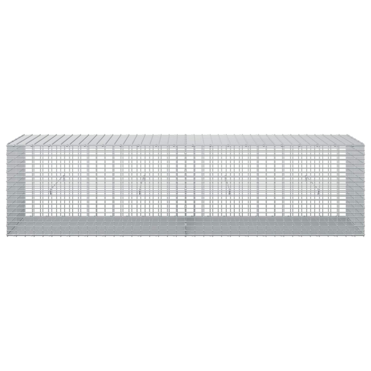 vidaXL Γκαμπιόν με σύρμα 5 mm και πλέγμα 5x2,5 cm 200x50x50 εκ