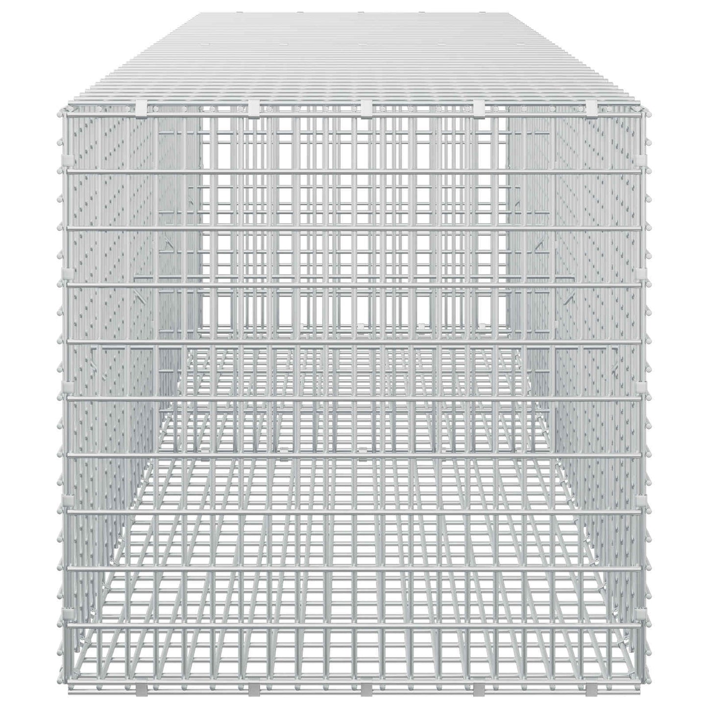 vidaXL Γκαμπιόν με σύρμα 5 mm και πλέγμα 5x2,5 cm 200x50x50 εκ