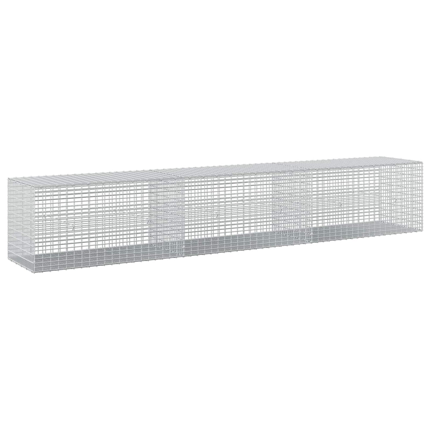 vidaXL Γκαμπιόν με σύρμα 5 mm και πλέγμα 5x2,5 cm 300x50x50 εκ