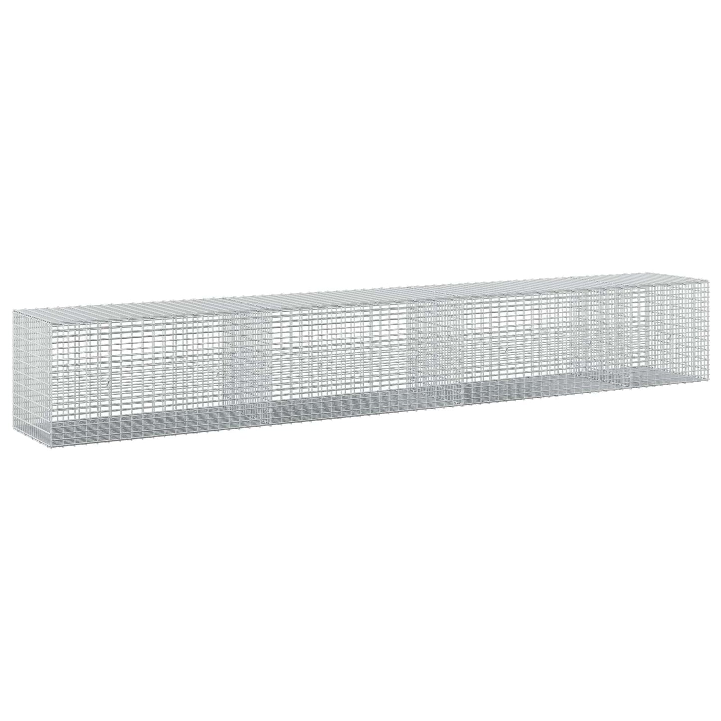 vidaXL Γκαμπιόν με σύρμα 5 mm και πλέγμα 5x2,5 cm 350x50x50 εκ