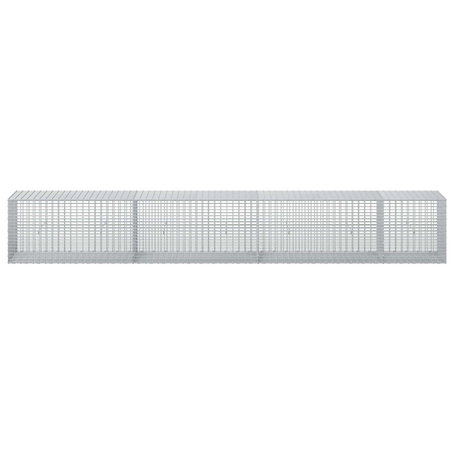 vidaXL Γκαμπιόν με σύρμα 5 mm και πλέγμα 5x2,5 cm 350x50x50 εκ
