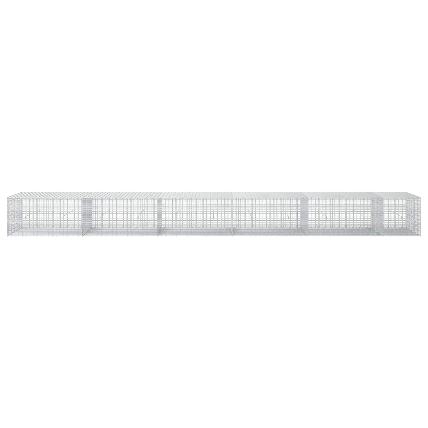 vidaXL Γκαμπιόν με σύρμα 5 mm και πλέγμα 5x2,5 cm 550x50x50 εκ