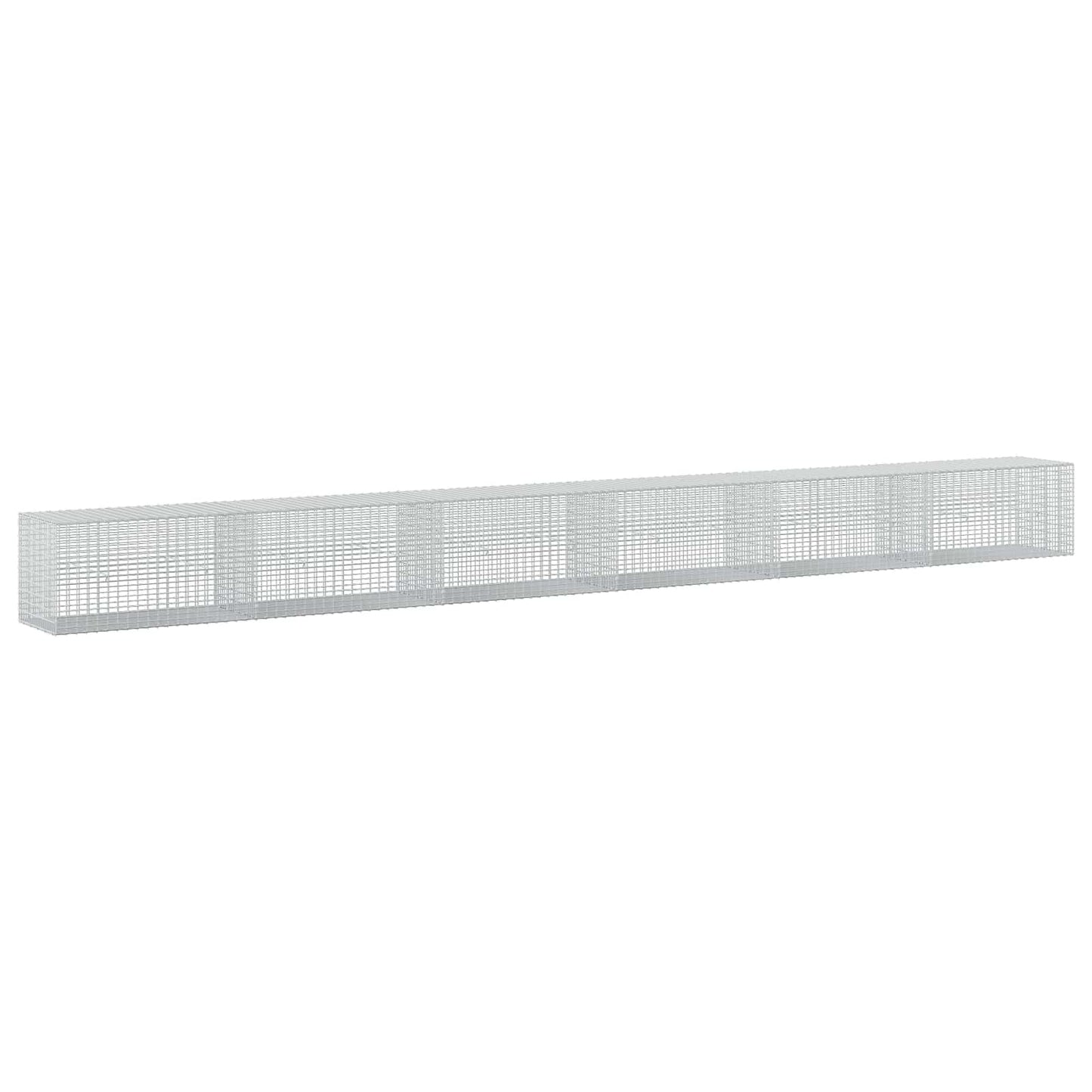 vidaXL Γκαμπιόν με σύρμα 5 mm και πλέγμα 5x2,5 cm 600x50x50 εκ