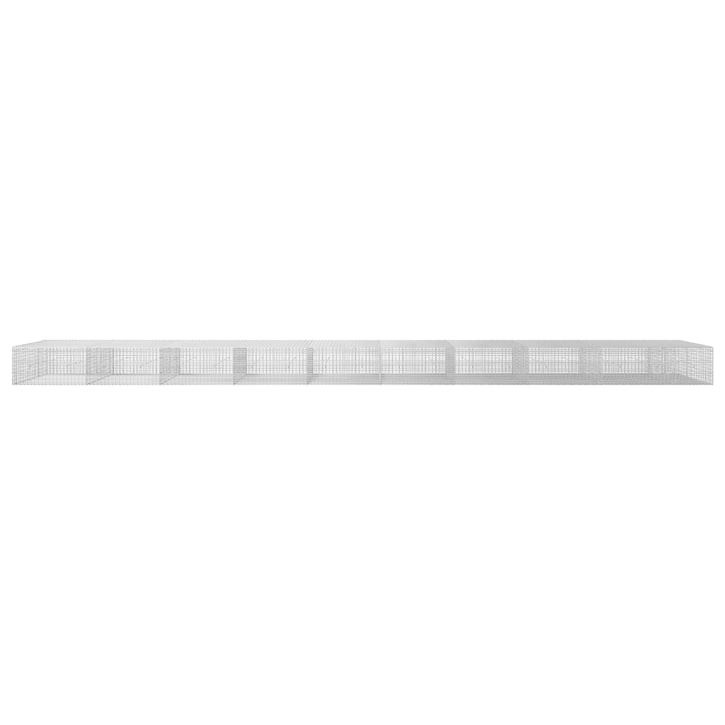 vidaXL Γκαμπιόν με σύρμα 5 mm και πλέγμα 5x2,5 cm 950x50x50 εκ