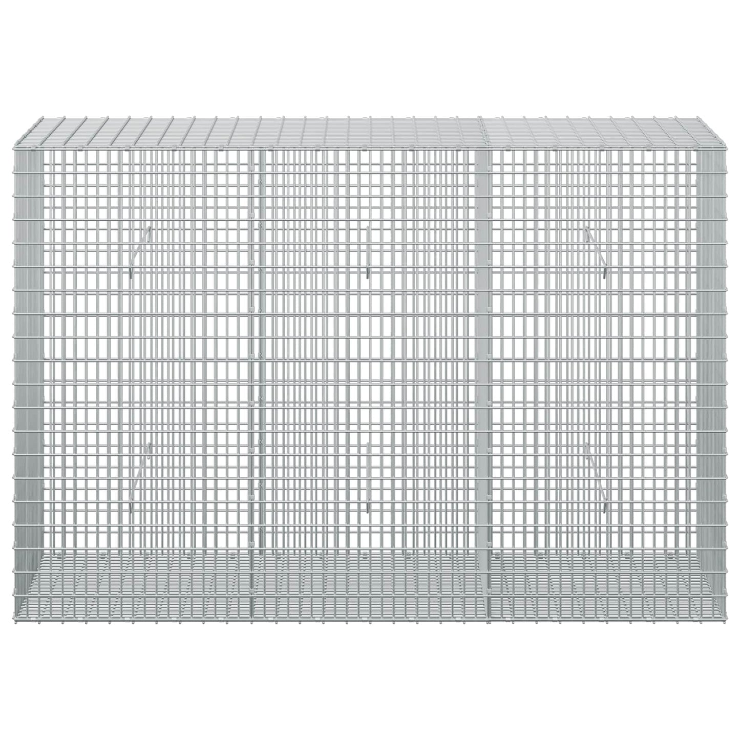 vidaXL Γκαμπιόν με σύρμα 5 mm και πλέγμα 5x2,5 cm 150x50x100 εκ.