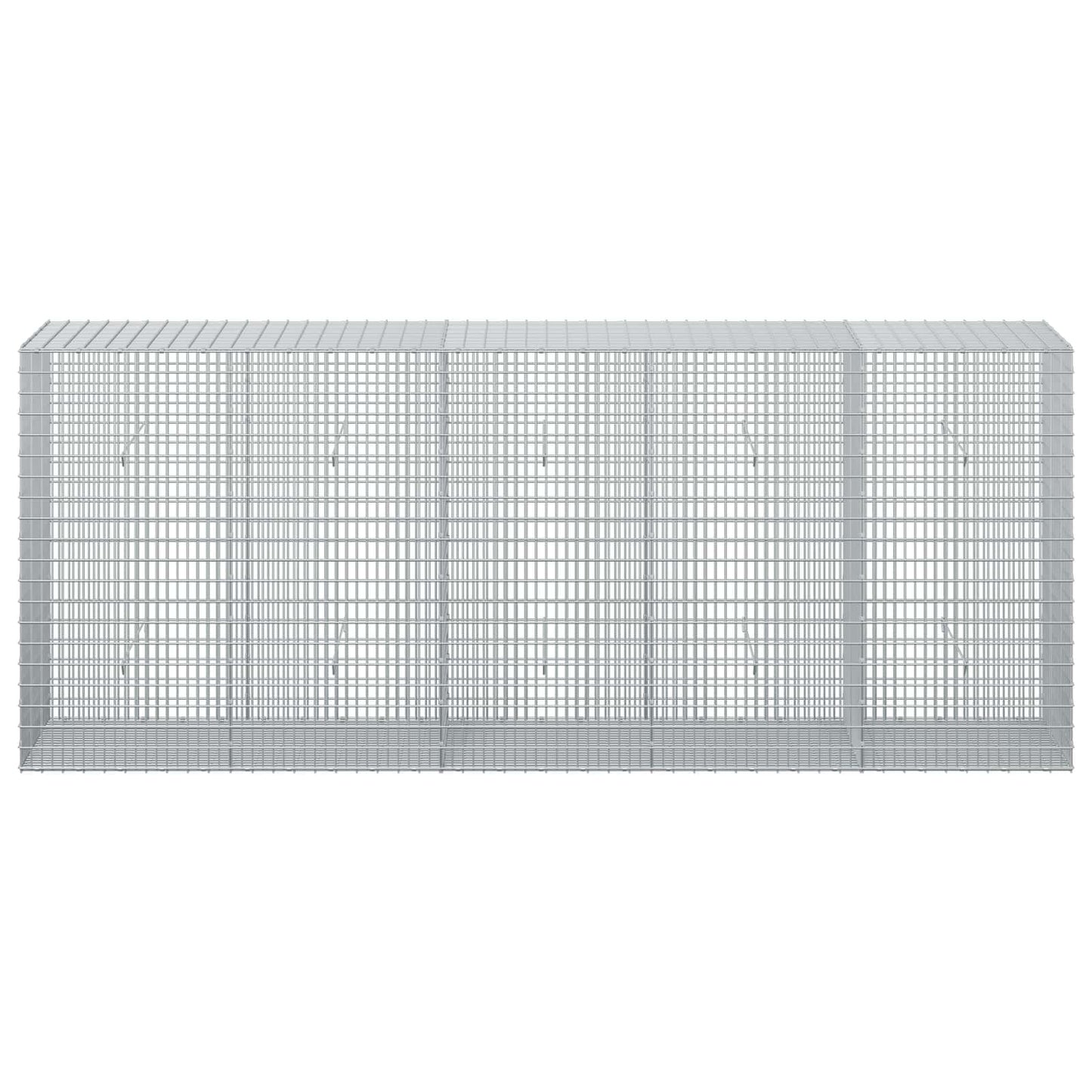vidaXL Γκαμπιόν με σύρμα 5 mm και πλέγμα 5x2,5 cm 250x50x100 εκ