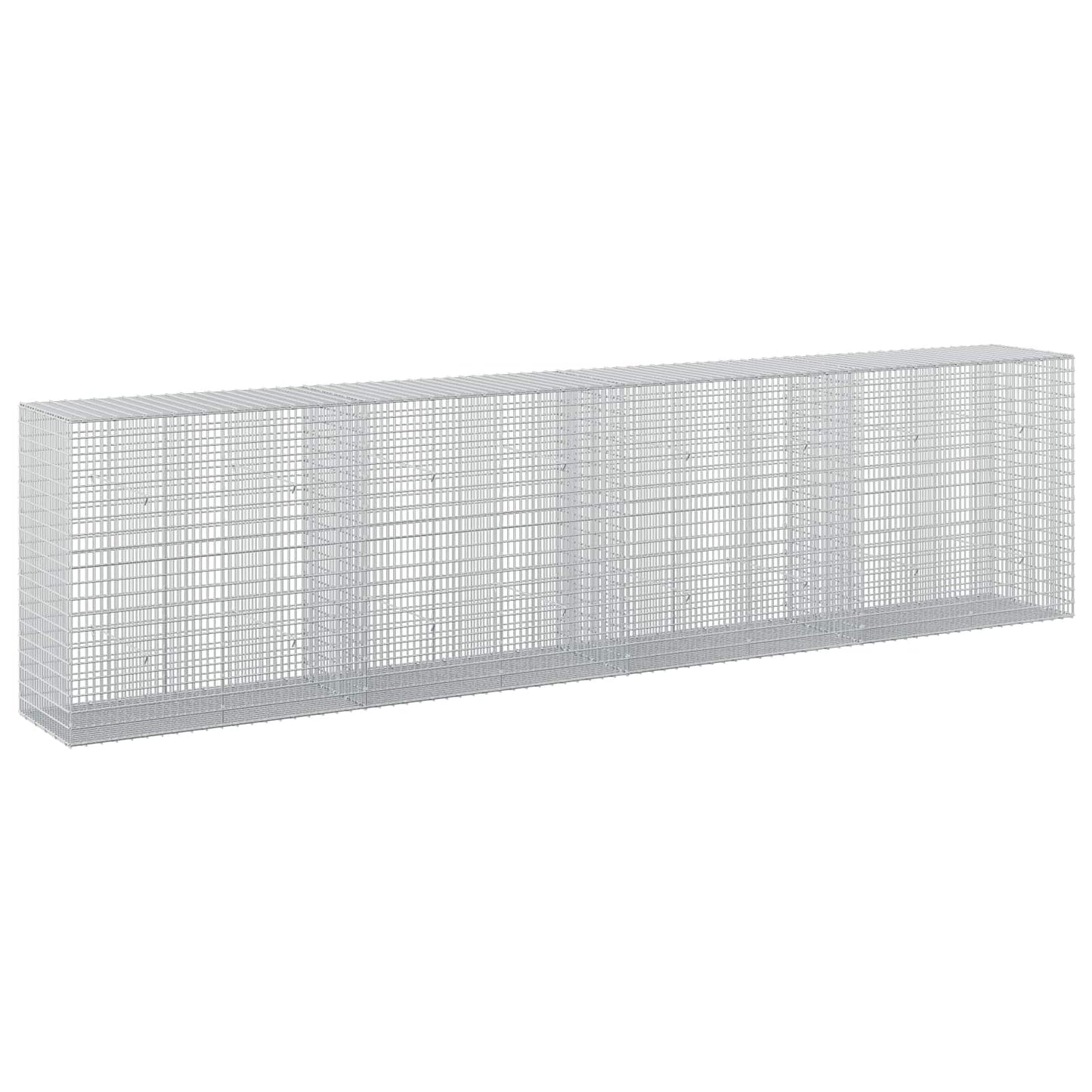 vidaXL Γκαμπιόν με σύρμα 5 mm και πλέγμα 5x2,5 cm 400x50x100 εκ