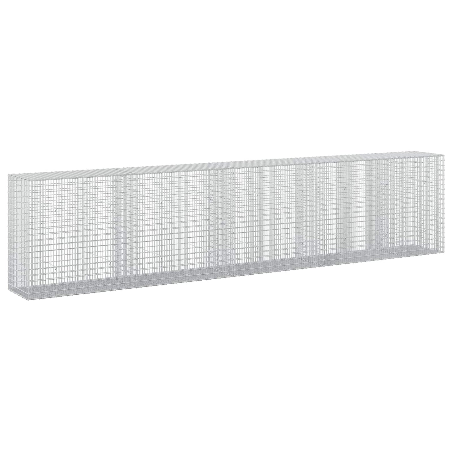 vidaXL Γκαμπιόν με σύρμα 5 mm και πλέγμα 5x2,5 cm 450x50x100 εκ