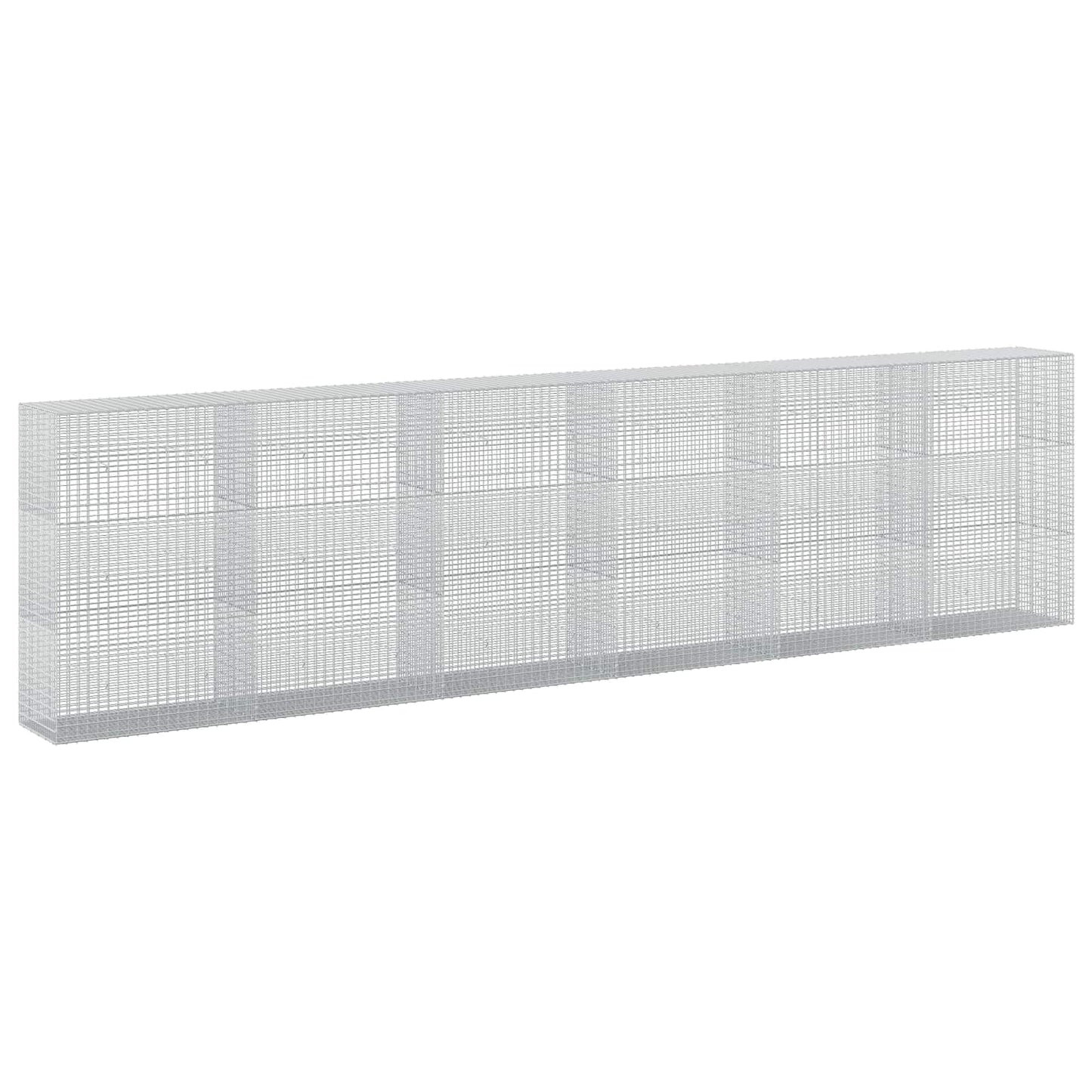 vidaXL Γκαμπιόν με σύρμα 5 mm και πλέγμα 5x2,5 cm 600x50x150 εκ