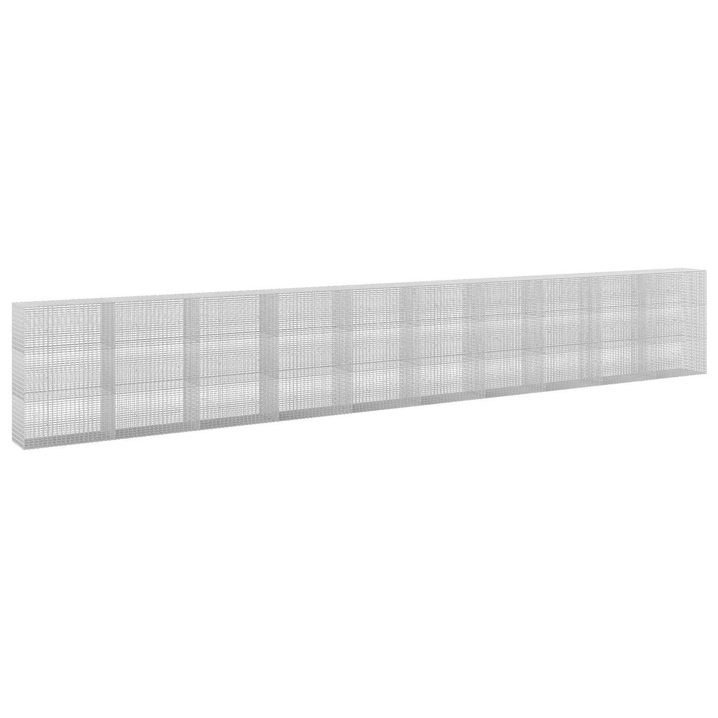 vidaXL Γκαμπιόν με σύρμα 5 mm και πλέγμα 5x2,5 cm 1000x50x150 εκ