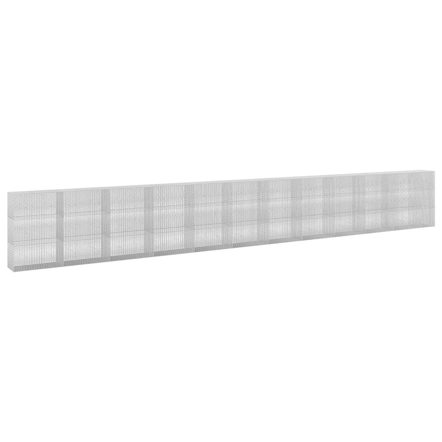 vidaXL Γκαμπιόν με σύρμα 5 mm και πλέγμα 5x2,5 cm 1150x50x150 εκ
