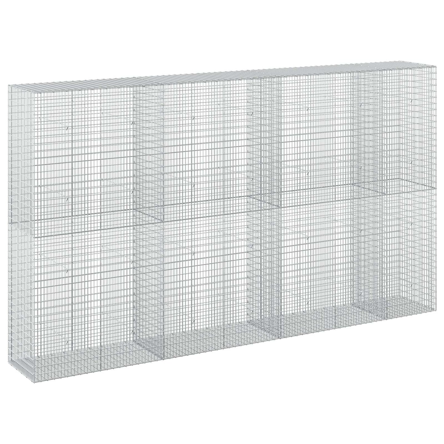 vidaXL Γκαμπιόν με σύρμα 5 mm και πλέγμα 5x2,5 cm 350x50x200 εκ