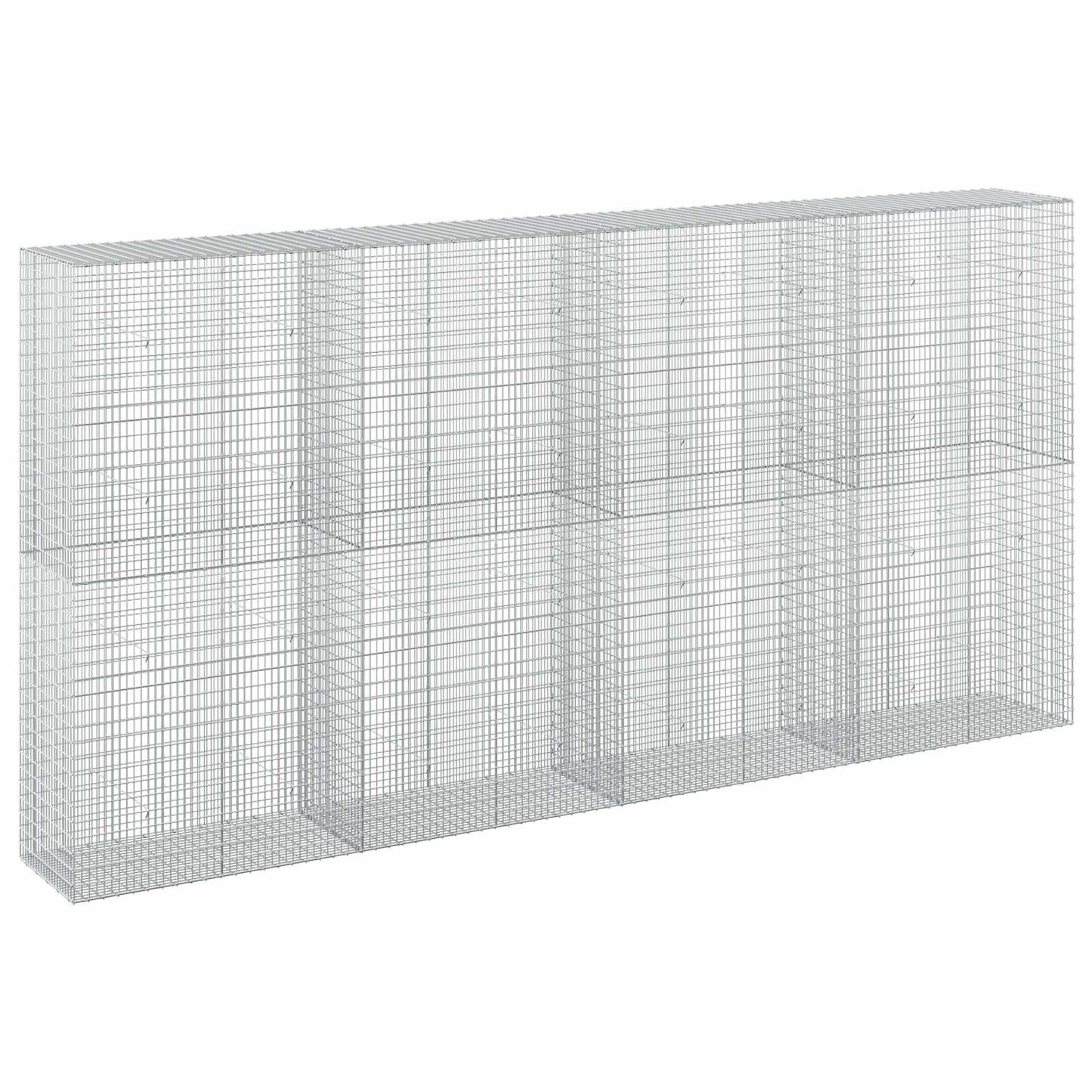 vidaXL Γκαμπιόν με σύρμα 5 mm και πλέγμα 5x2,5 cm 400x50x200 εκ