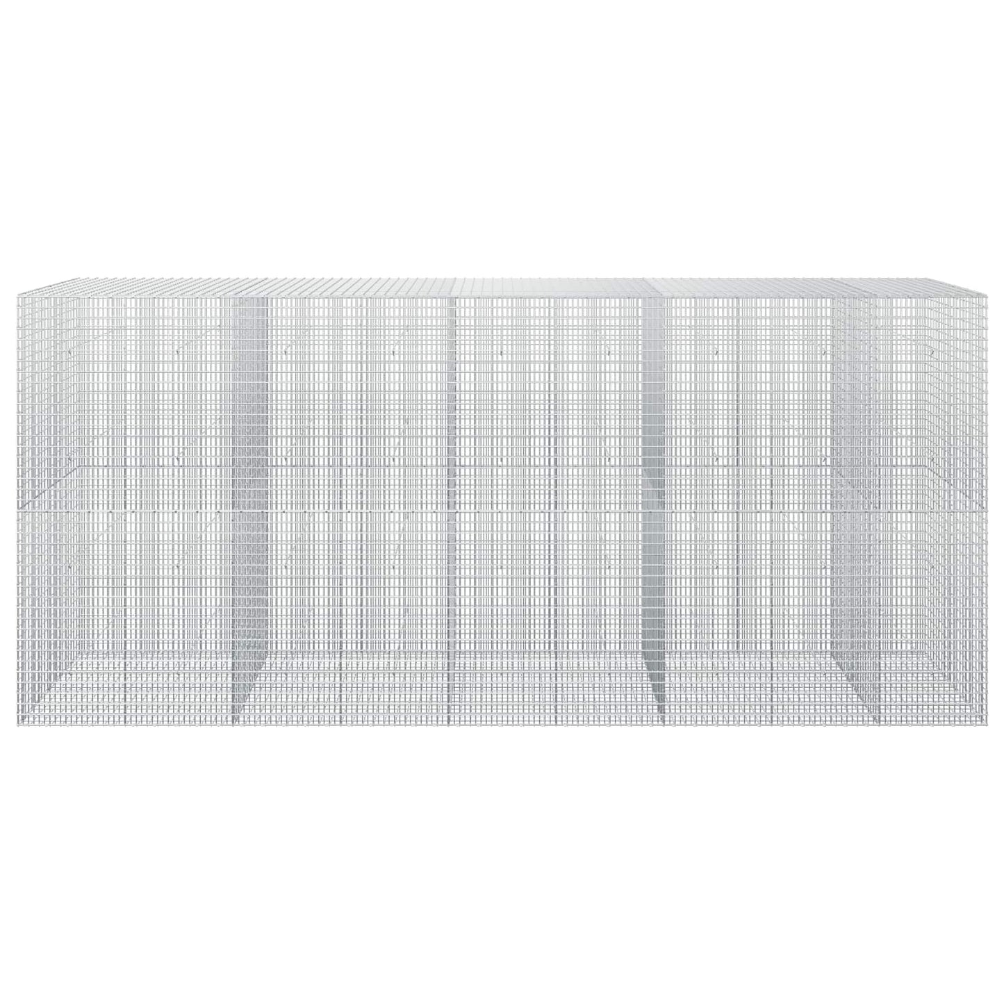 vidaXL Γκαμπιόν με σύρμα 5 mm και πλέγμα 5x2,5 cm 450x50x200 εκ