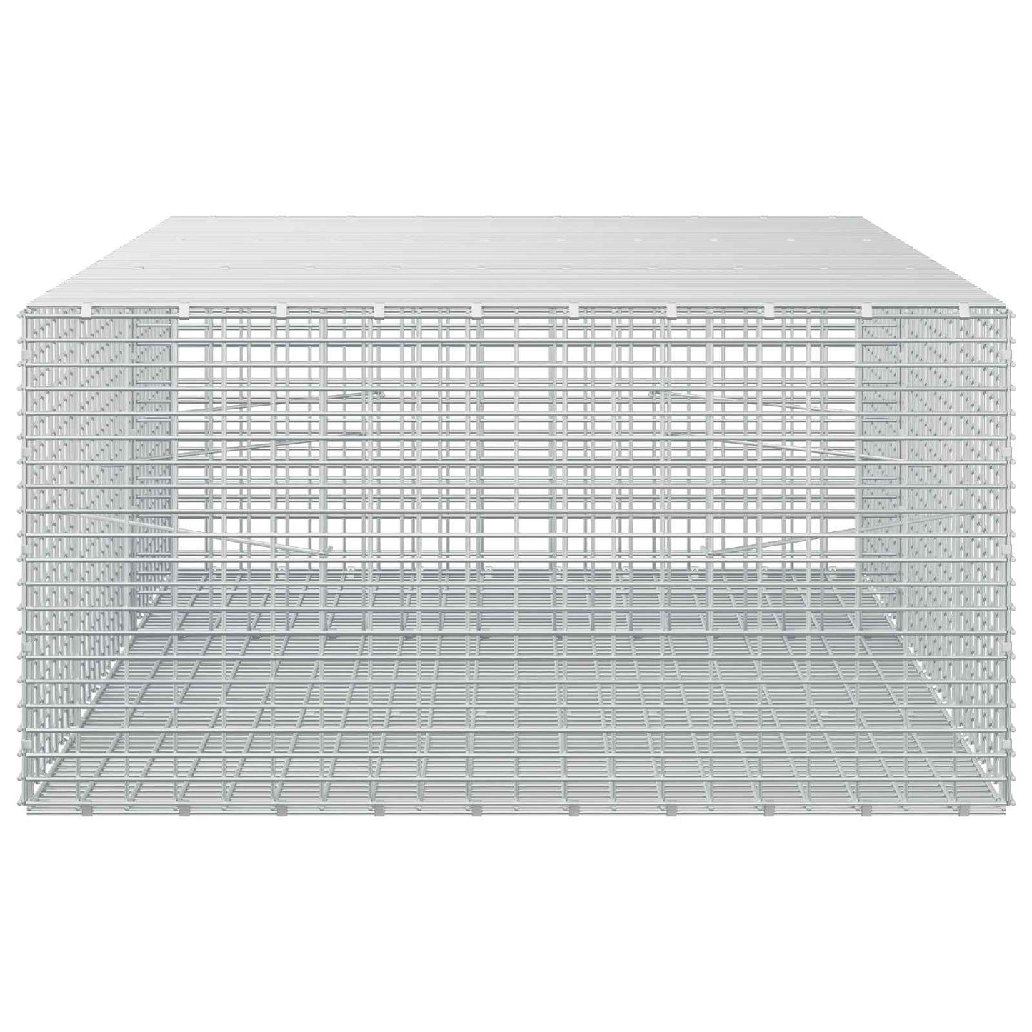 vidaXL Γκαμπιόν με σύρμα 5 mm και πλέγμα 5x2,5 cm 150x100x50 εκ