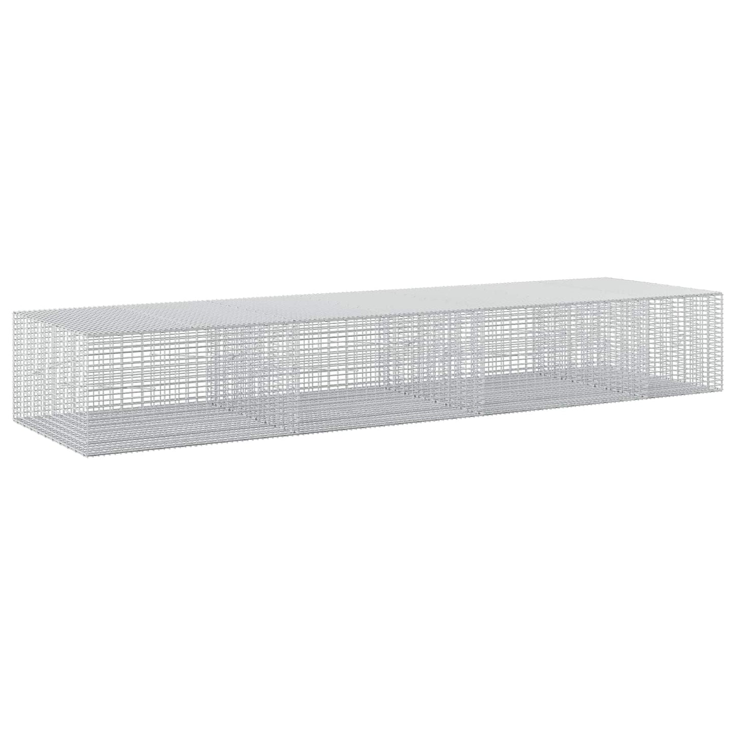 vidaXL Γκαμπιόν με σύρμα 5 mm και πλέγμα 5x2,5 cm 350x100x50 εκ.