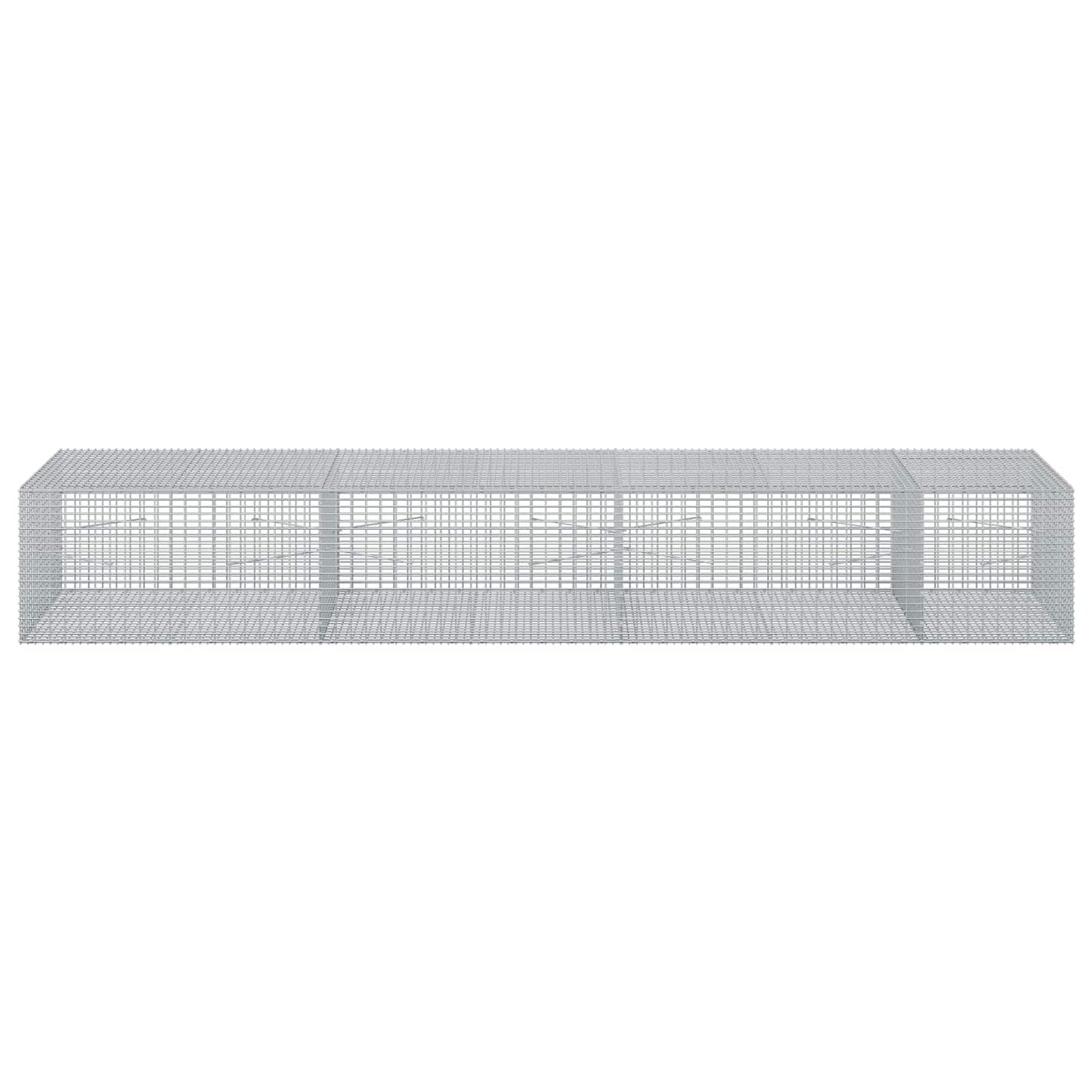vidaXL Γκαμπιόν με σύρμα 5 mm και πλέγμα 5x2,5 cm 350x100x50 εκ.