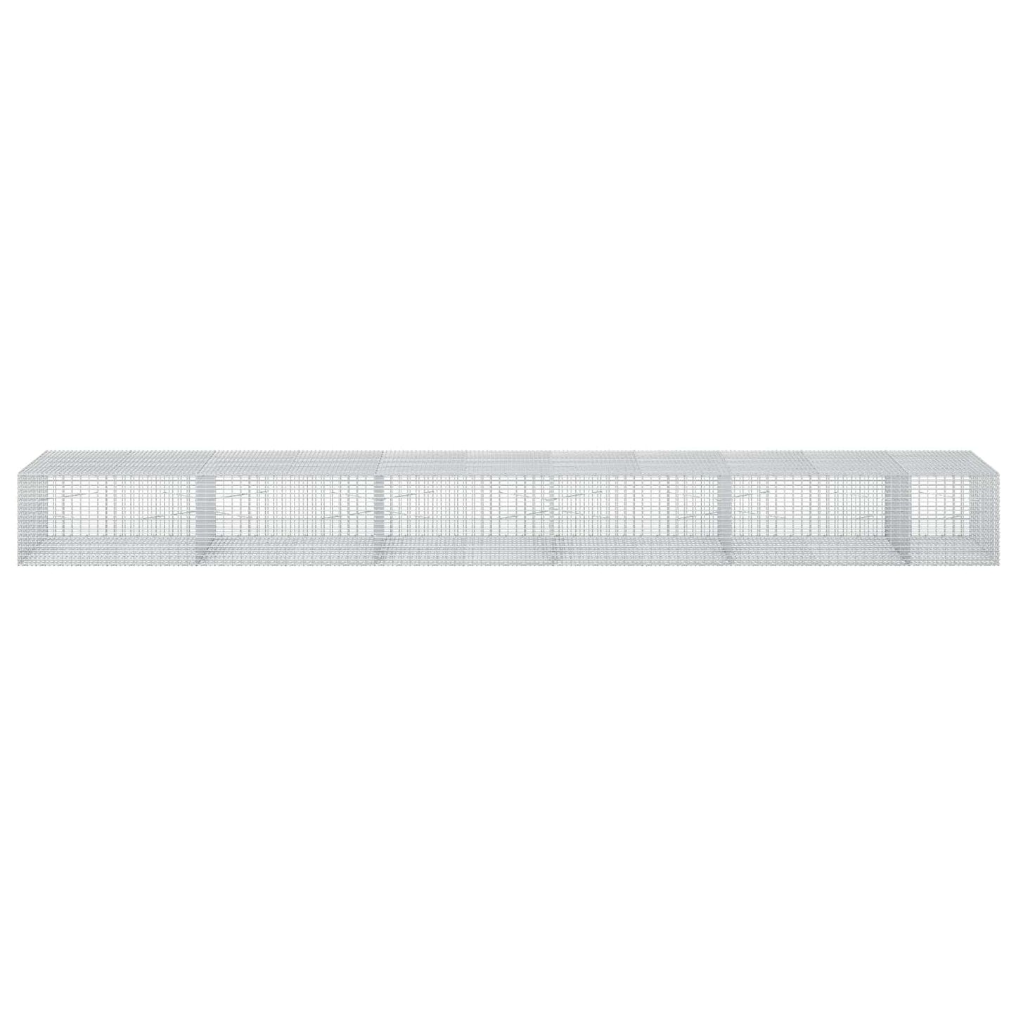 vidaXL Γκαμπιόν με σύρμα 5 mm και πλέγμα 5x2,5 cm 550x100x50 εκ