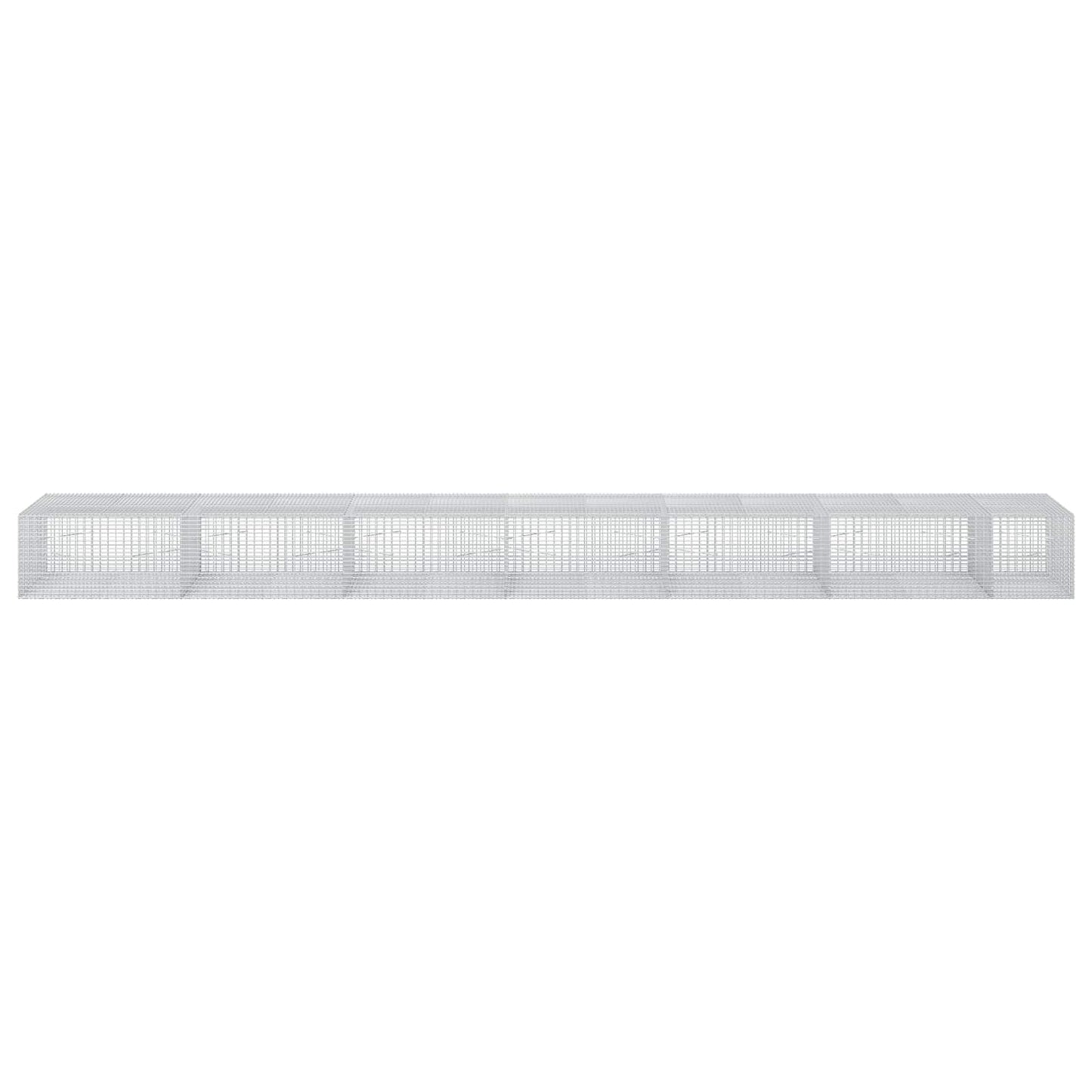 vidaXL Γκαμπιόν με σύρμα 5 mm και πλέγμα 5x2,5 cm 650x100x50 εκ.