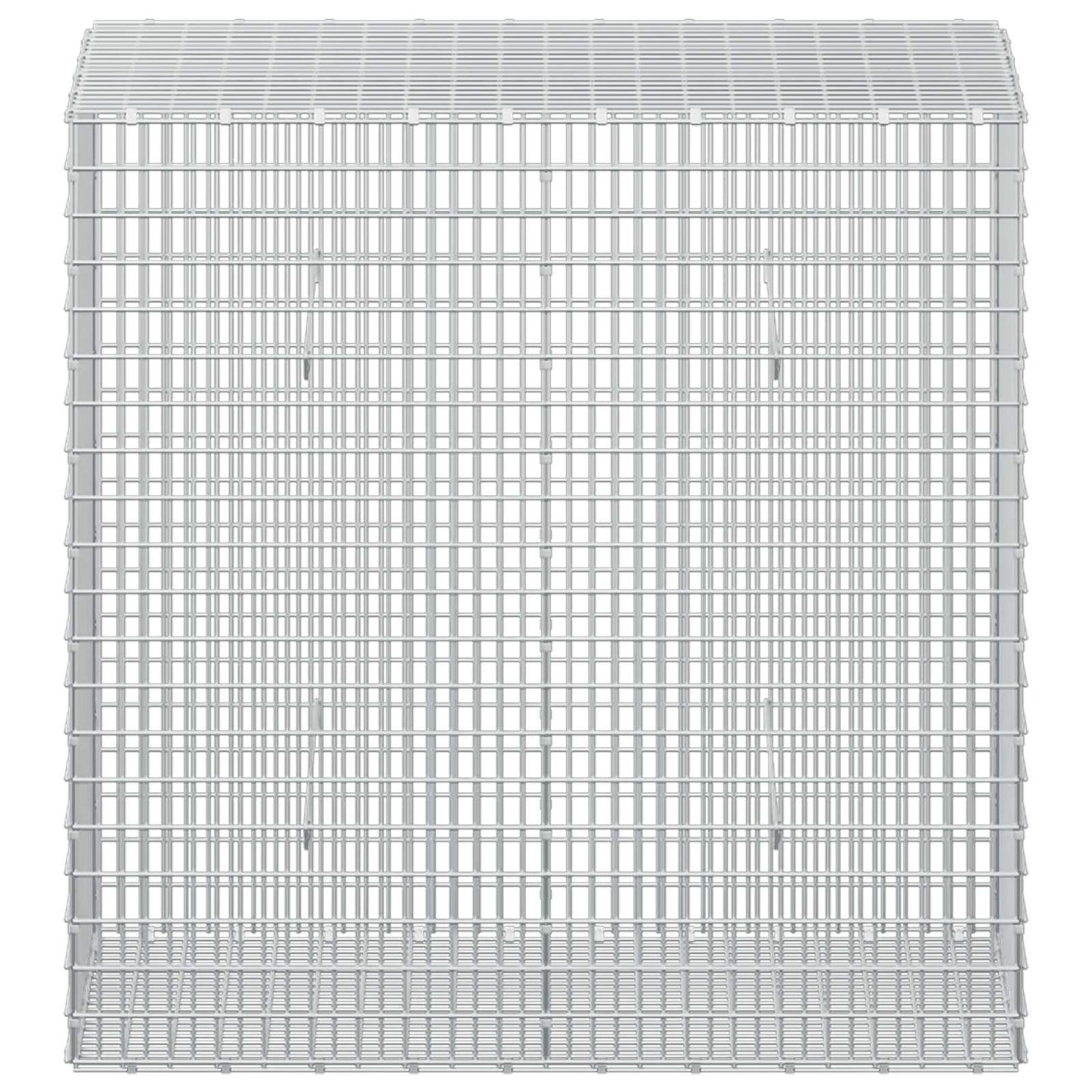vidaXL Γκαμπιόν με σύρμα 5 mm και πλέγμα 5x2,5 cm 50x100x100 εκ