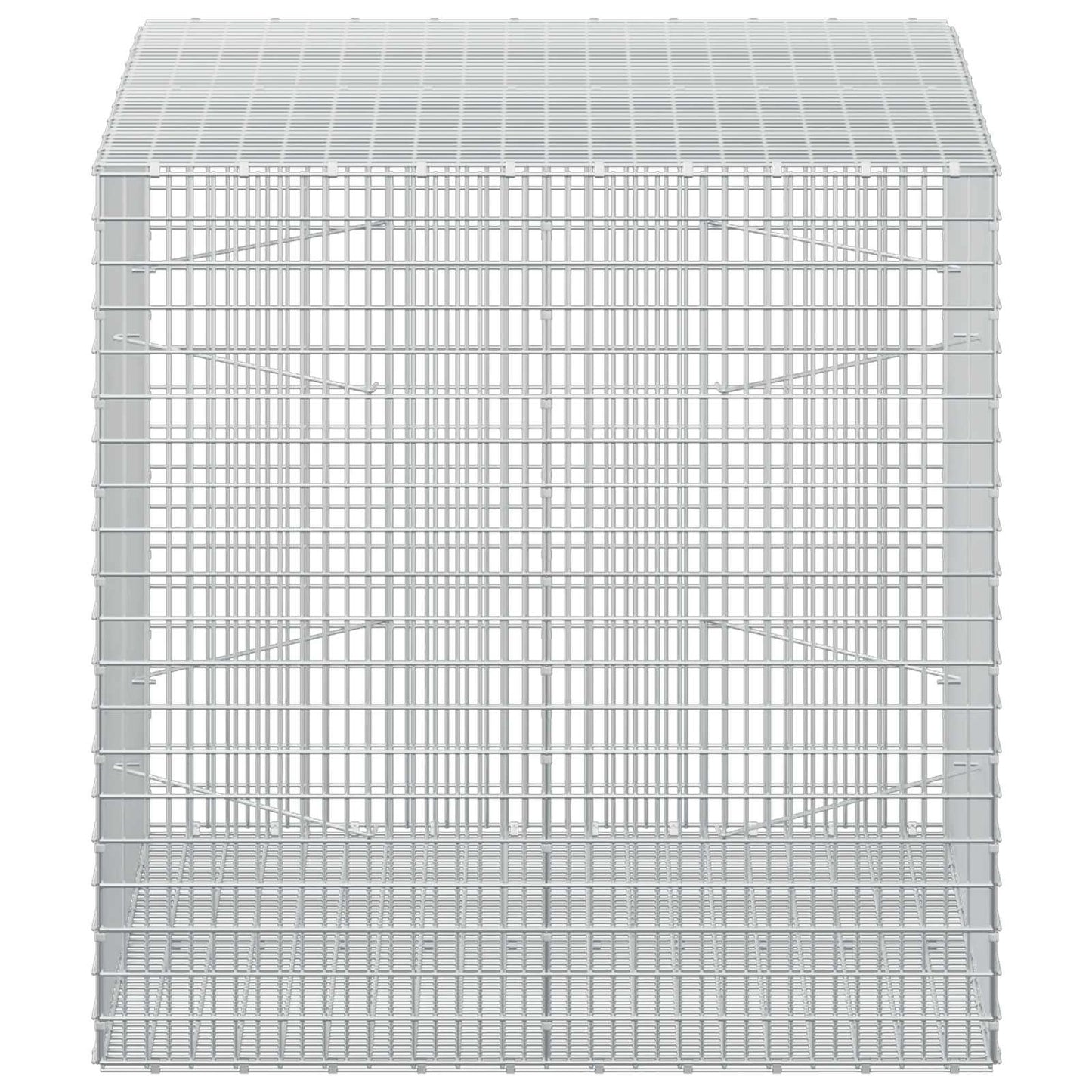 vidaXL Γκαμπιόν με σύρμα 5 mm και πλέγμα 5x2,5 cm 100x100x100 εκ.