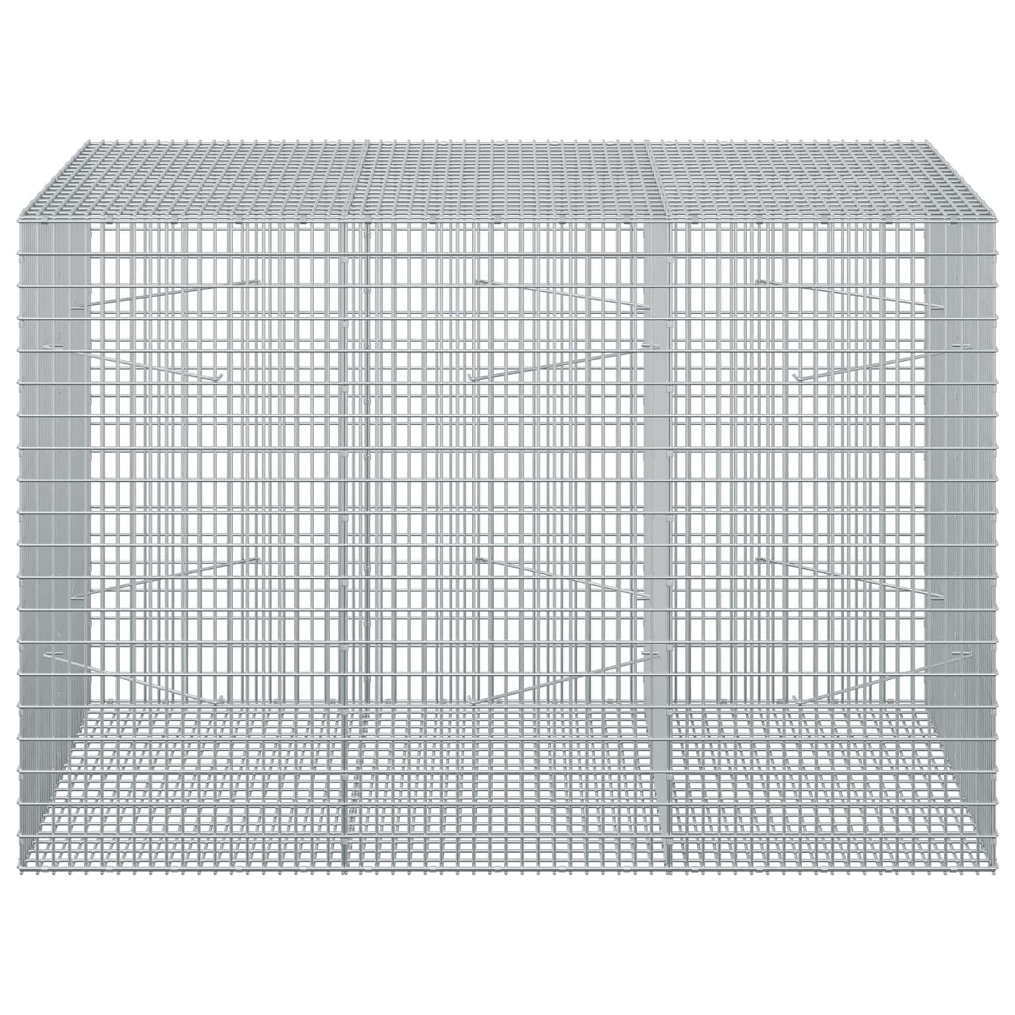 vidaXL Γκαμπιόν με σύρμα 5 mm και πλέγμα 5x2,5 cm 150x100x100 εκ.