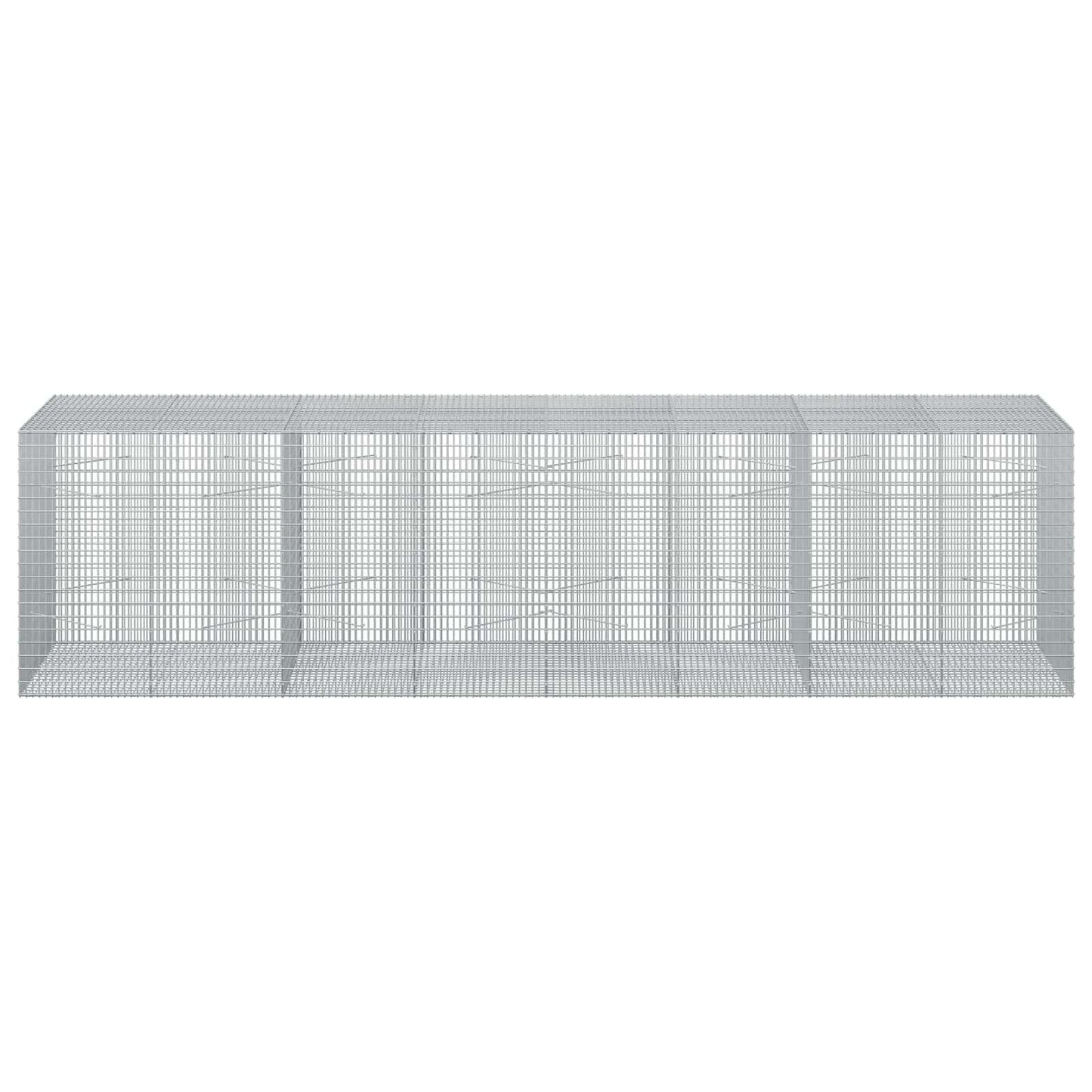 vidaXL Γκαμπιόν με σύρμα 5 mm και πλέγμα 5x2,5 cm 400x100x100 εκ
