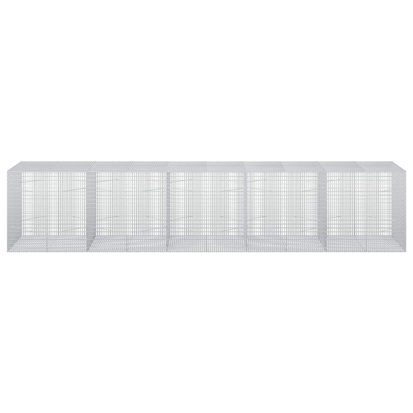 vidaXL Γκαμπιόν με σύρμα 5 mm και πλέγμα 5x2,5 cm 500x100x100 εκ