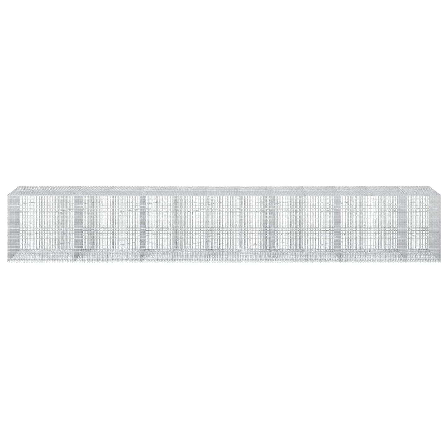 vidaXL Γκαμπιόν με σύρμα 5 mm και πλέγμα 5x2,5 cm 650x100x100 εκ