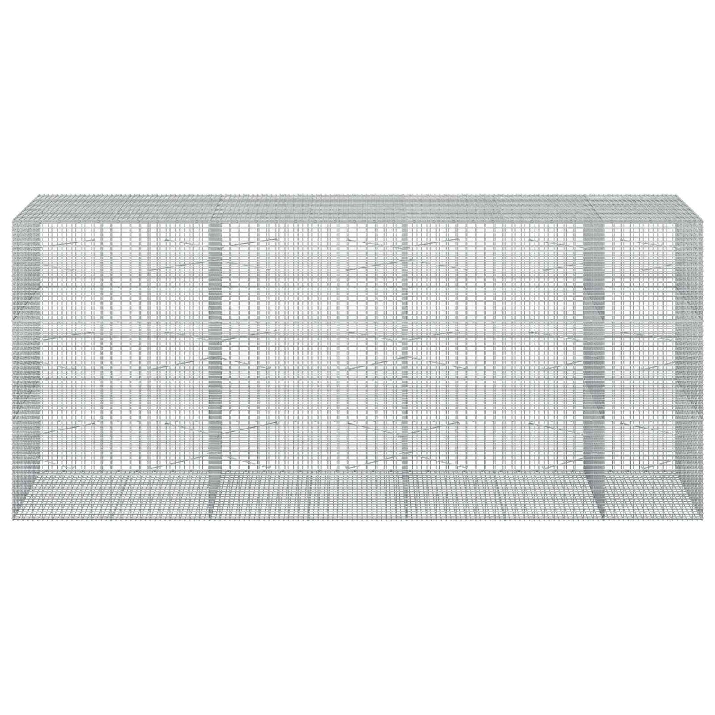 vidaXL Γκαμπιόν με σύρμα 5 mm και πλέγμα 5x2,5 cm 350x100x150 εκ.