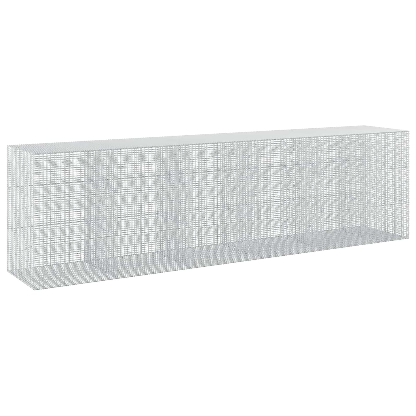 vidaXL Γκαμπιόν με σύρμα 5 mm και πλέγμα 5x2,5 cm 550x100x150 εκ.