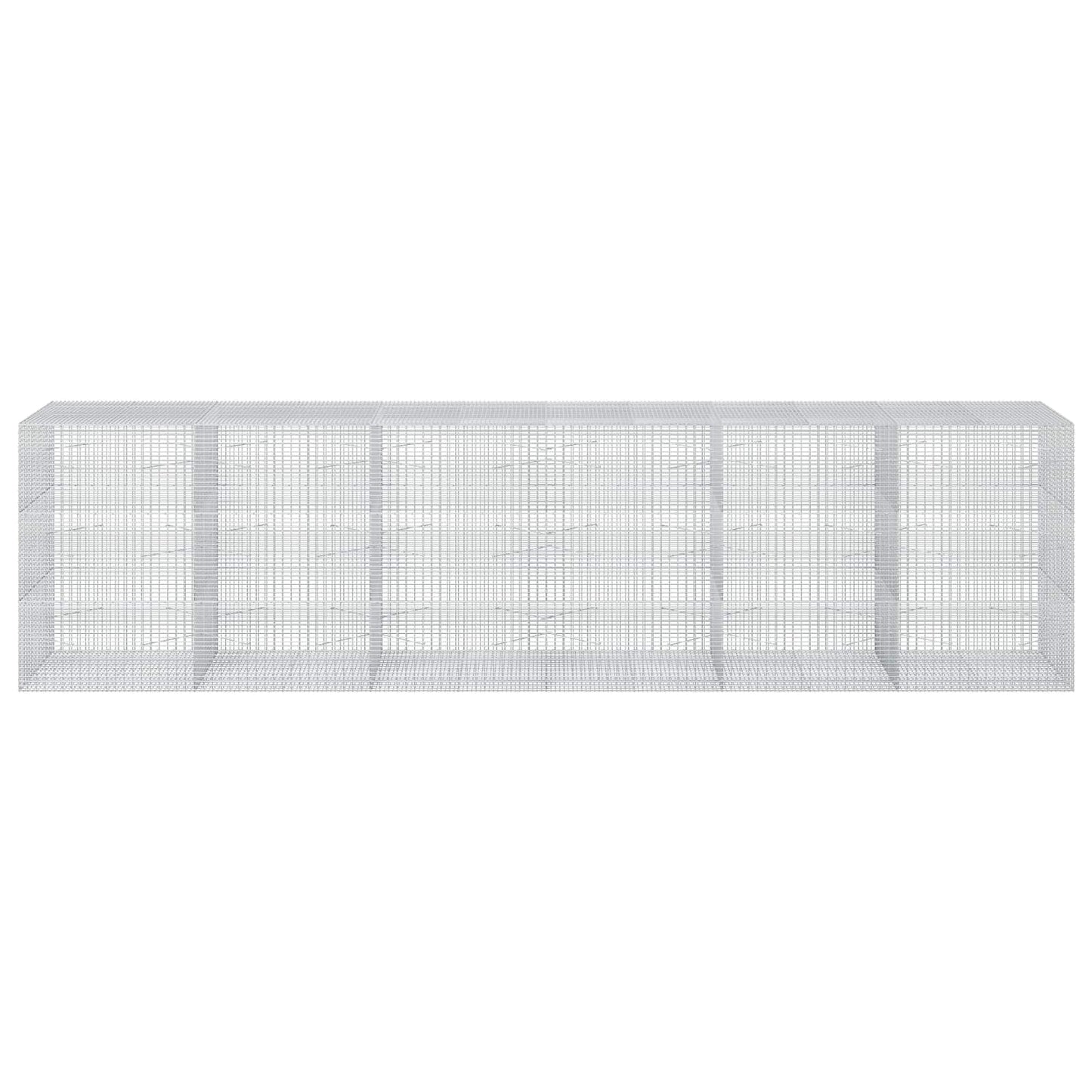 vidaXL Γκαμπιόν με σύρμα 5 mm και πλέγμα 5x2,5 cm 600x100x150 εκ