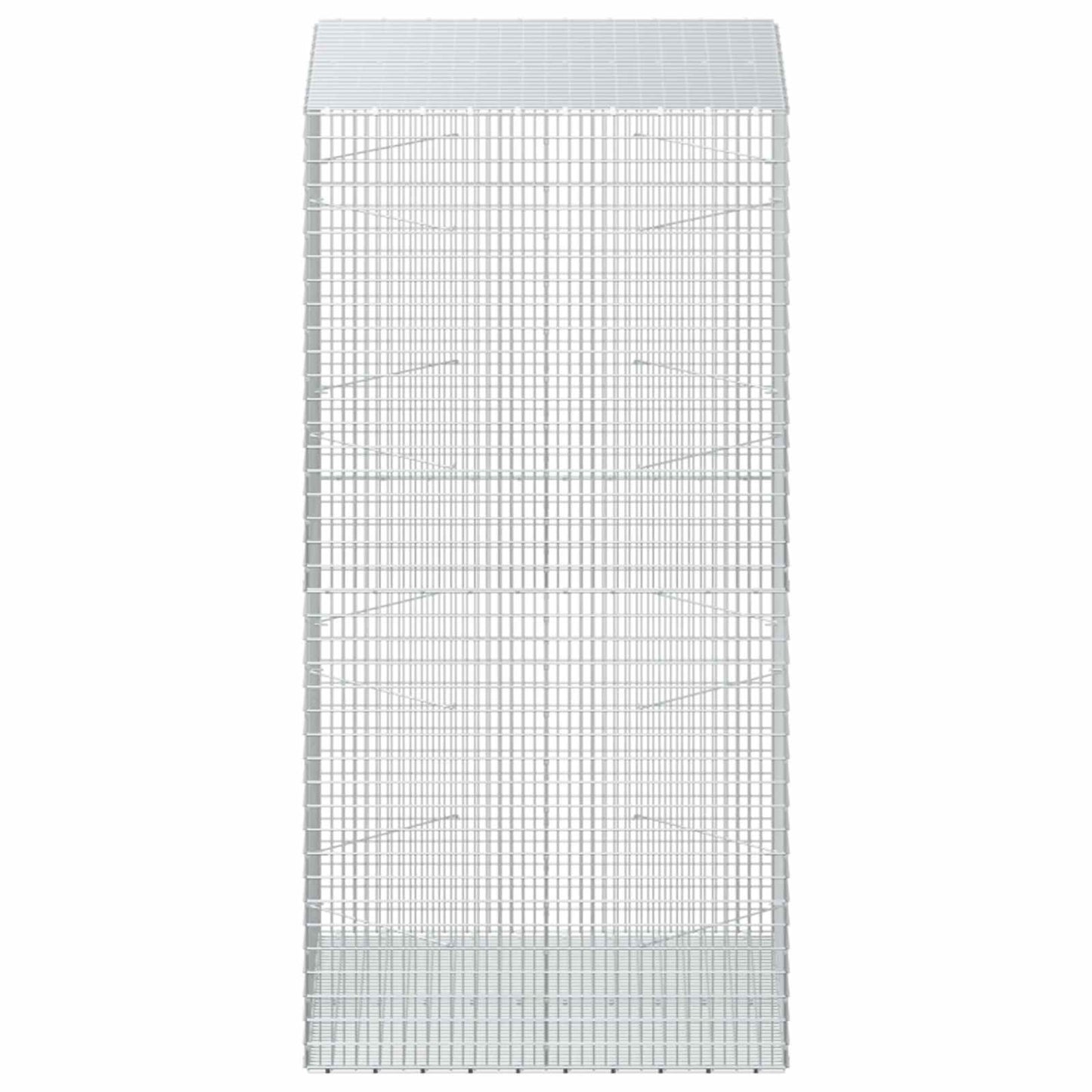 vidaXL Γκαμπιόν με σύρμα 5 mm και πλέγμα 5x2,5 cm 100x100x200 εκ