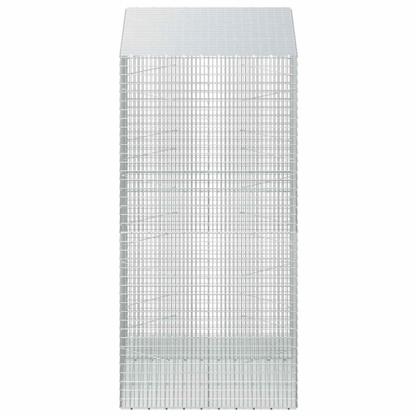 vidaXL Γκαμπιόν με σύρμα 5 mm και πλέγμα 5x2,5 cm 150x100x200 εκ.