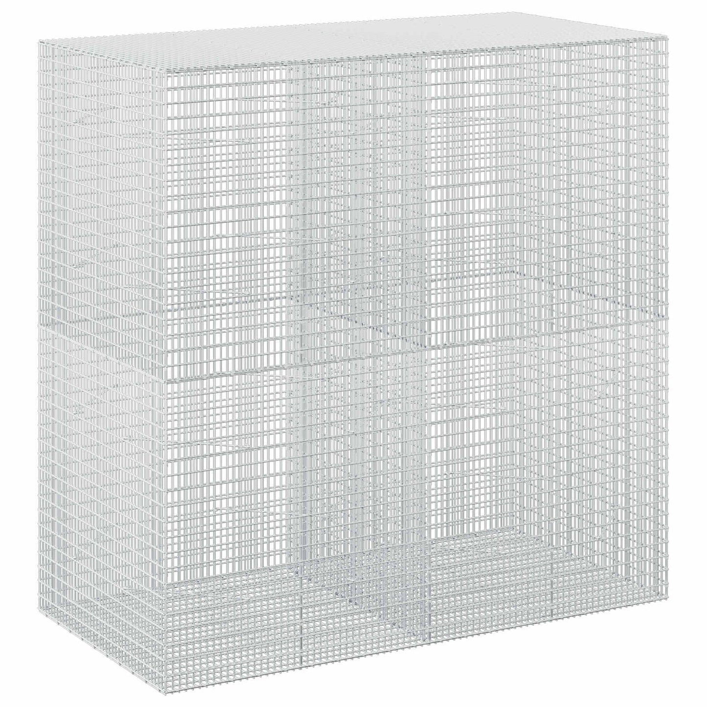 vidaXL Γκαμπιόν με σύρμα 5 mm και πλέγμα 5x2,5 cm 200x100x200 εκ
