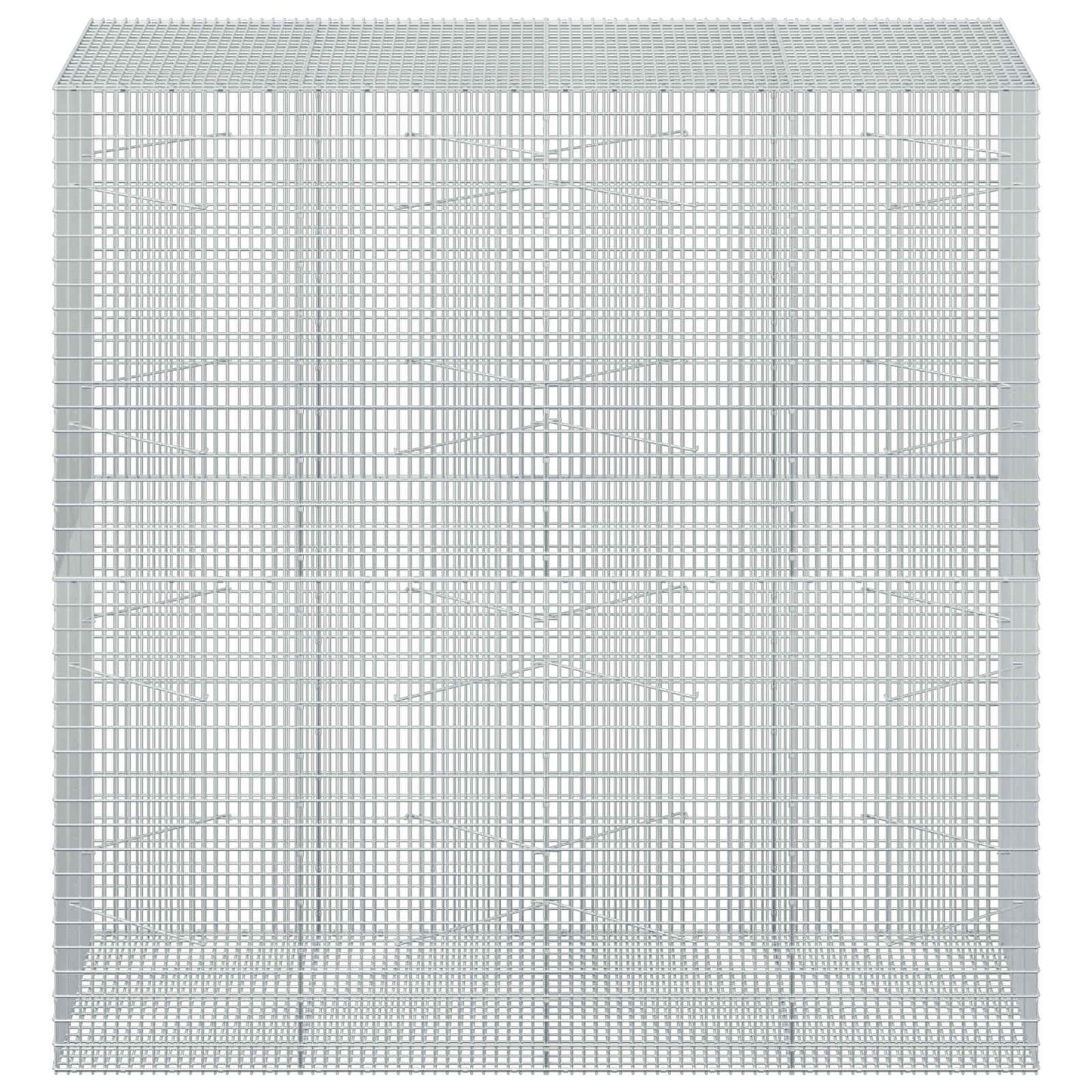 vidaXL Γκαμπιόν με σύρμα 5 mm και πλέγμα 5x2,5 cm 200x100x200 εκ