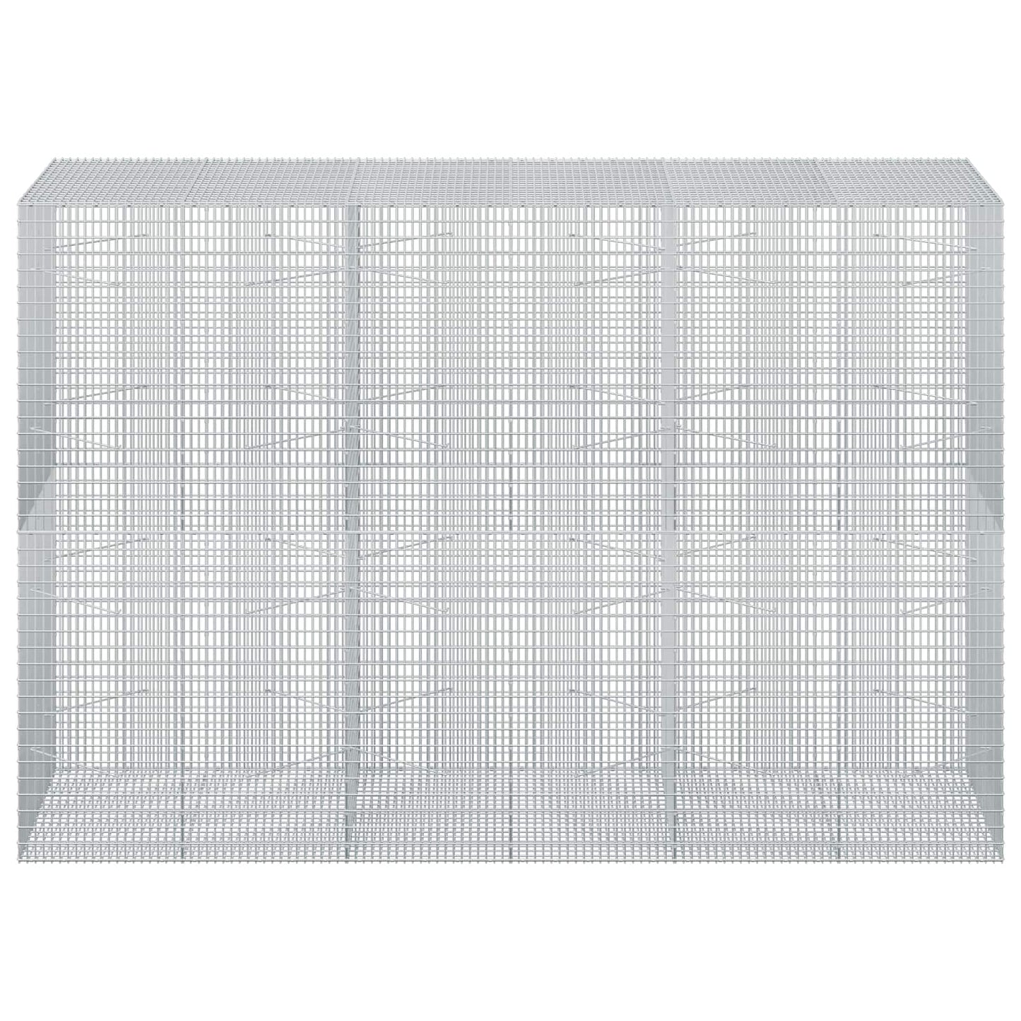 vidaXL Γκαμπιόν με σύρμα 5 mm και πλέγμα 5x2,5 cm 300x100x200 εκ