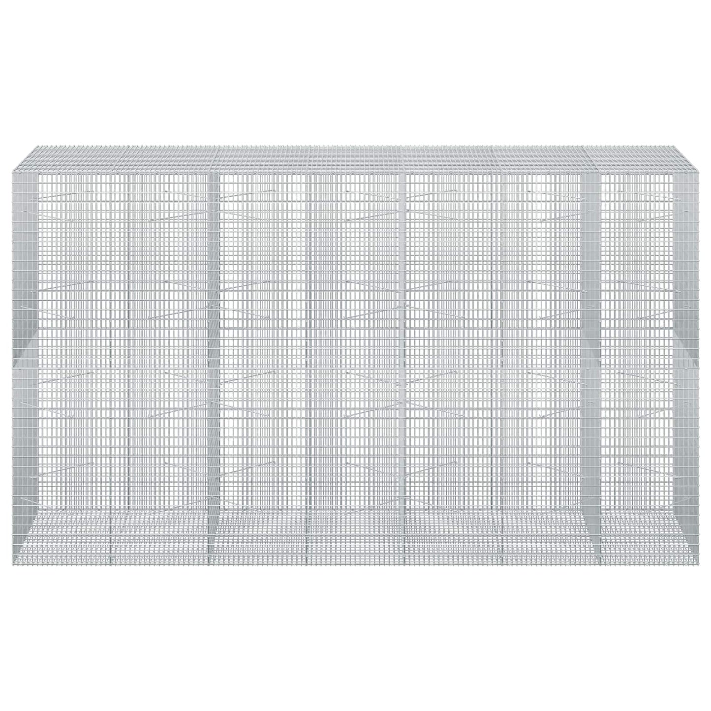 vidaXL Γκαμπιόν με σύρμα 5 mm και πλέγμα 5x2,5 cm 350x100x200 εκ.