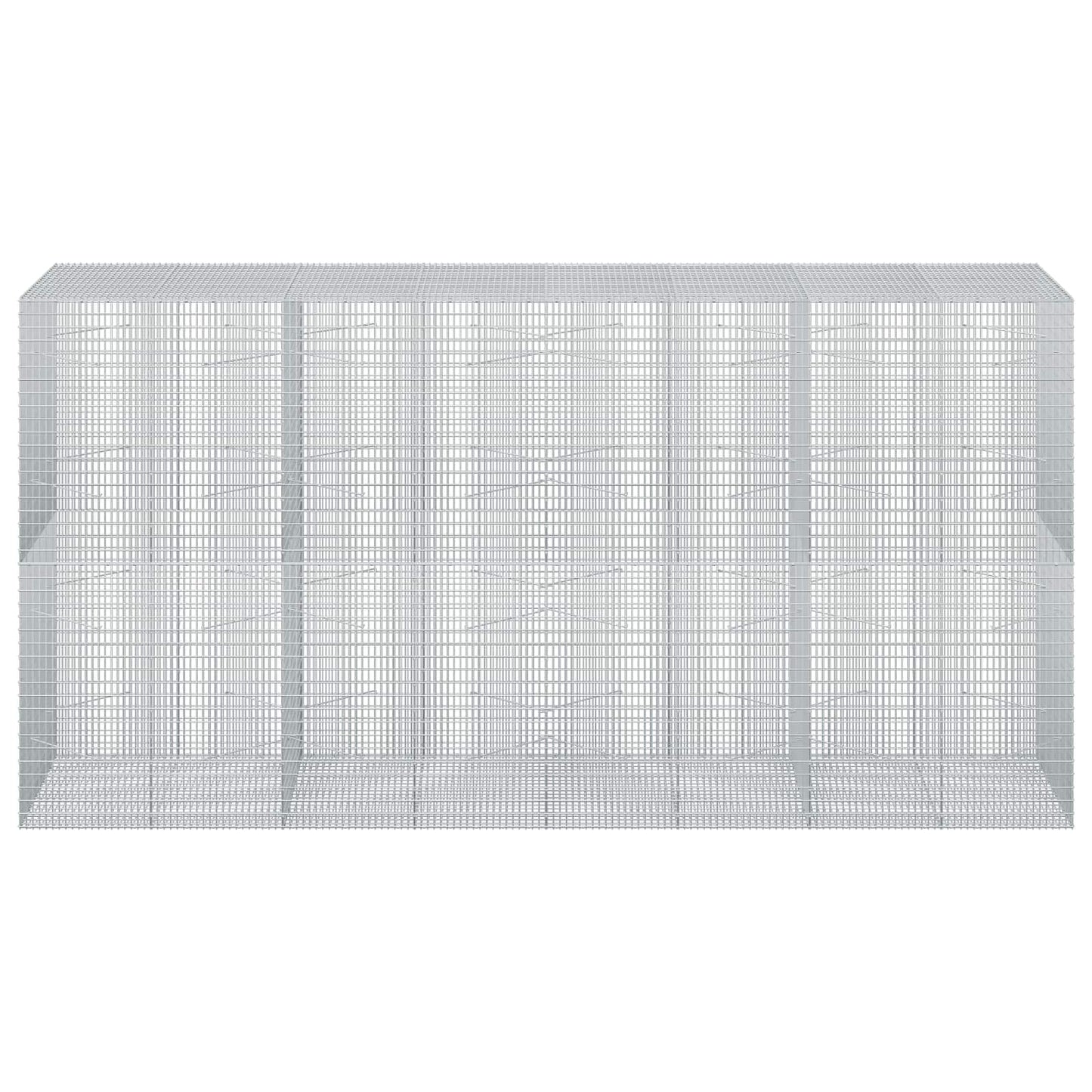vidaXL Γκαμπιόν με σύρμα 5 mm και πλέγμα 5x2,5 cm 400x100x200 εκ