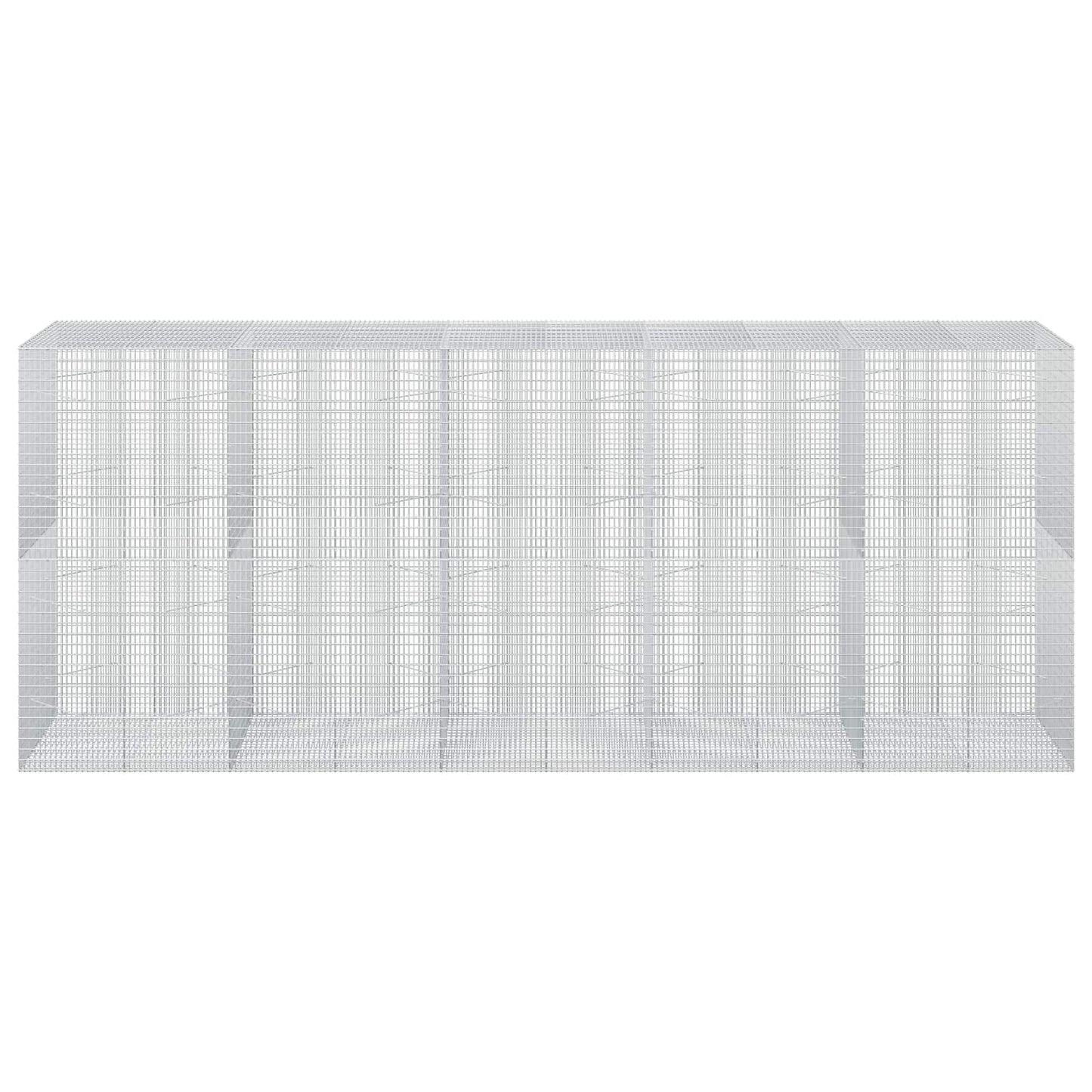 vidaXL Γκαμπιόν με σύρμα 5 mm και πλέγμα 5x2,5 cm 500x100x200 εκ
