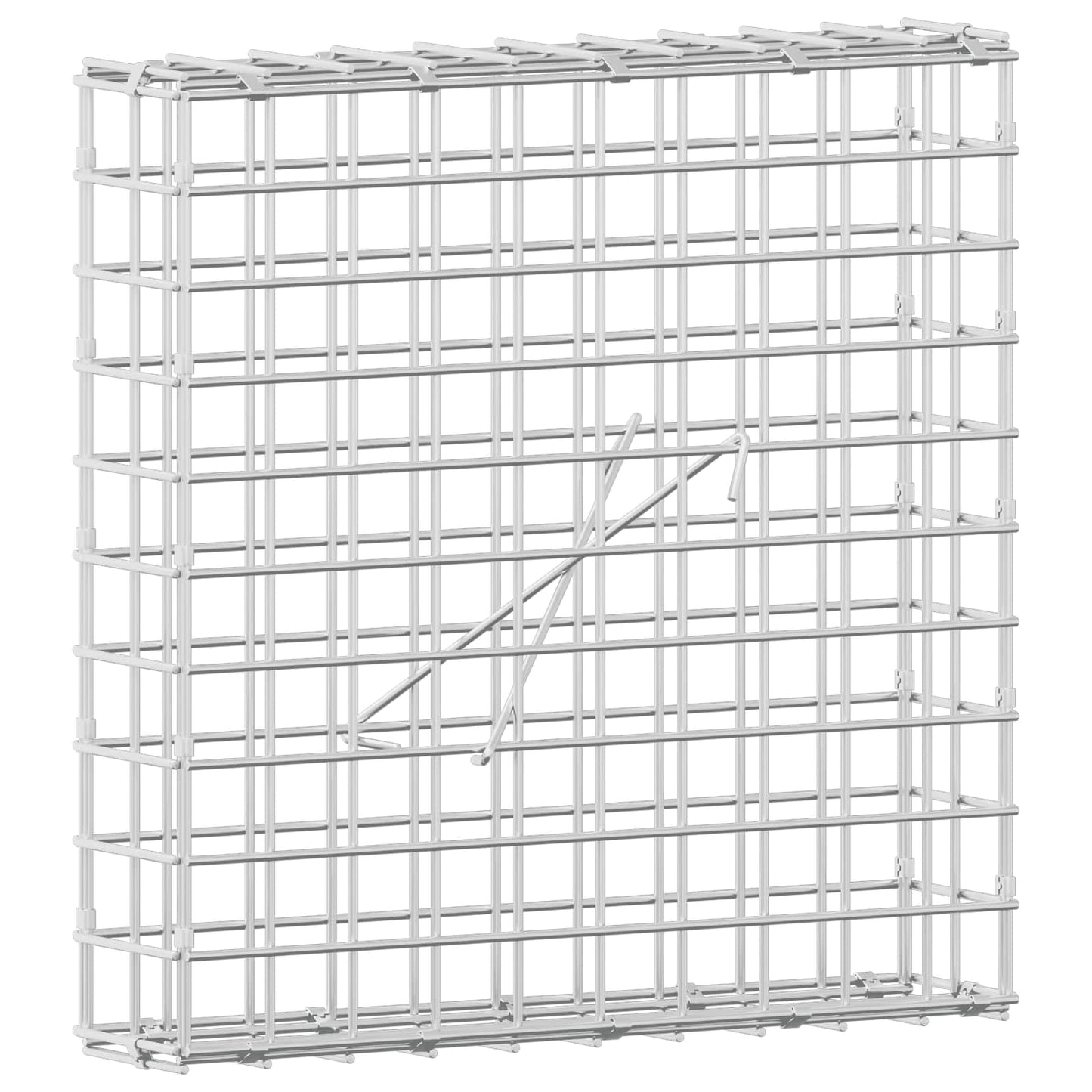 vidaXL Γκαμπιόν με σύρμα 5 mm και πλέγμα 5x5 cm 50x10x50 εκ