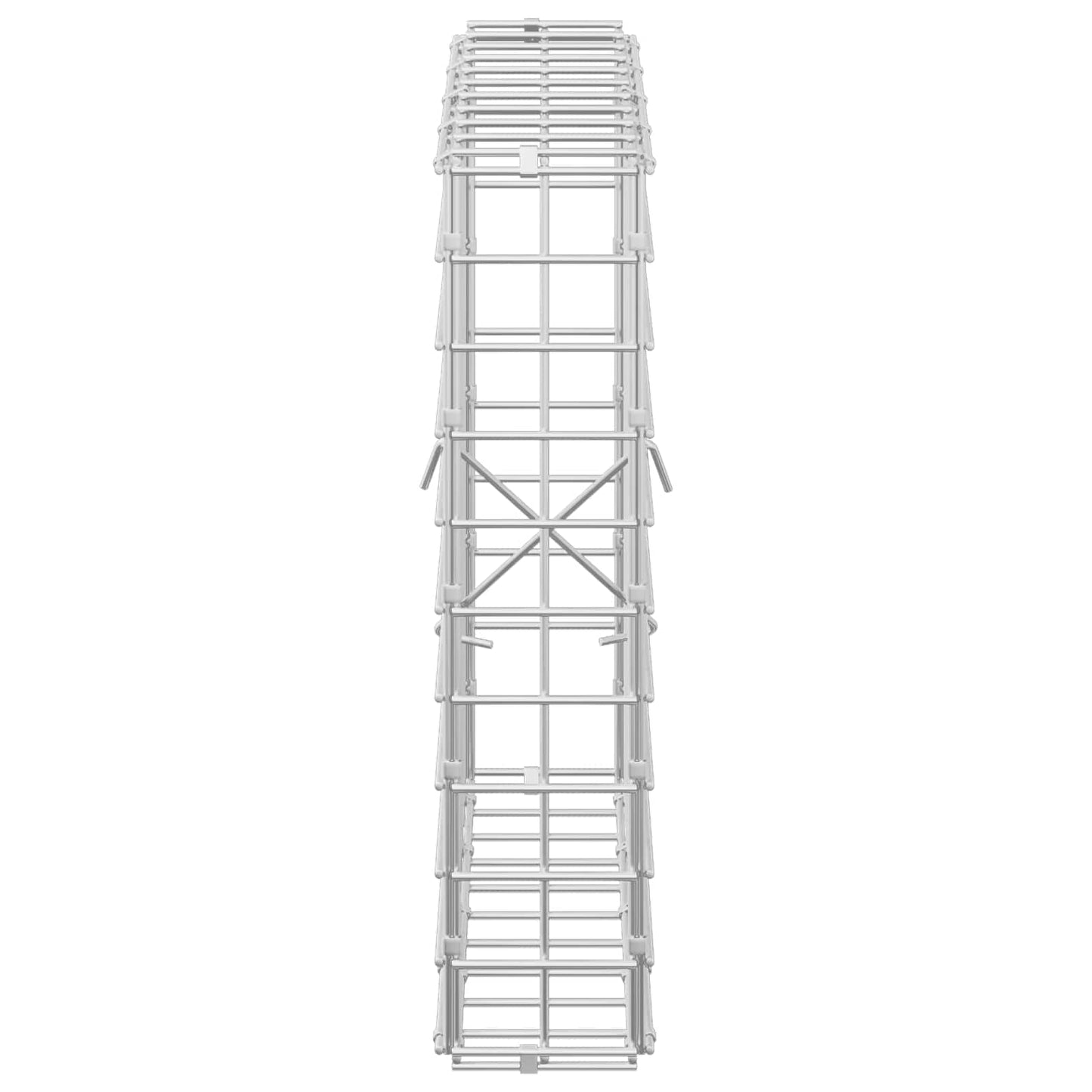 vidaXL Γκαμπιόν με σύρμα 5 mm και πλέγμα 5x5 cm 50x10x50 εκ