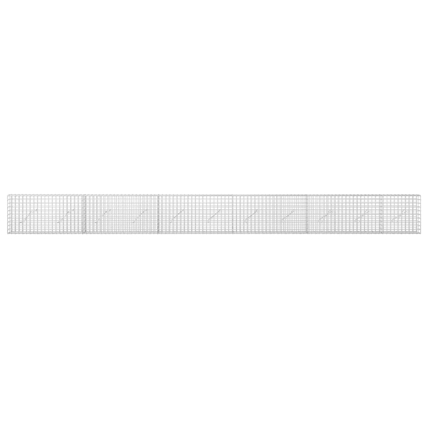 vidaXL Γκαμπιόν με σύρμα 5 mm και πλέγμα 5x5 cm 550x10x50 εκ