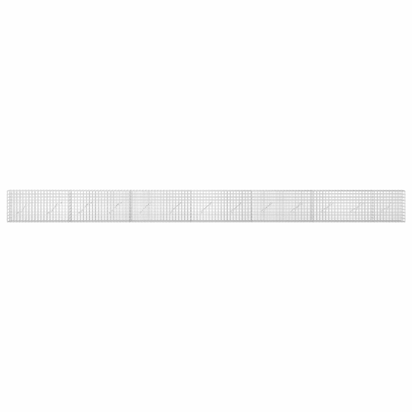 vidaXL Γκαμπιόν με σύρμα 5 mm και πλέγμα 5x5 cm 650x10x50 εκ