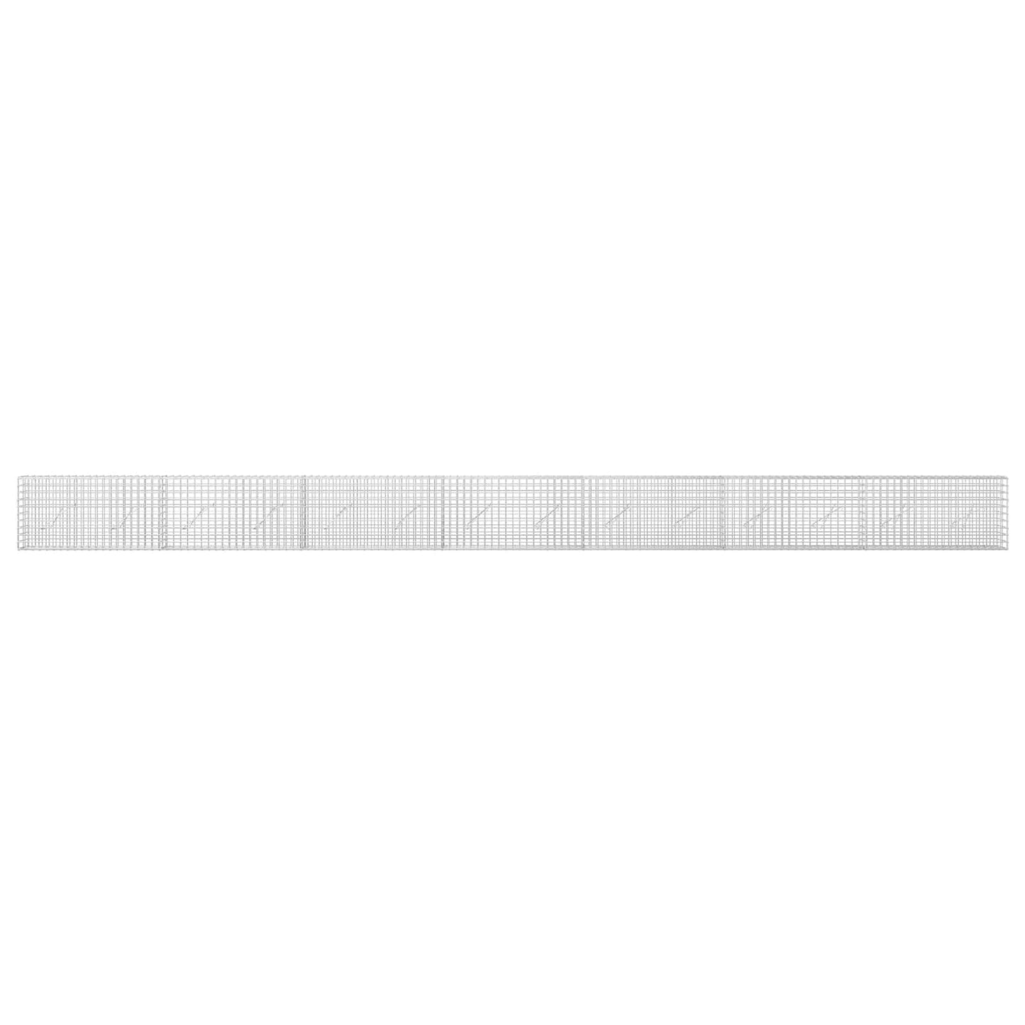 vidaXL Γκαμπιόν με σύρμα 5 mm και πλέγμα 5x5 cm 700x10x50 εκ.