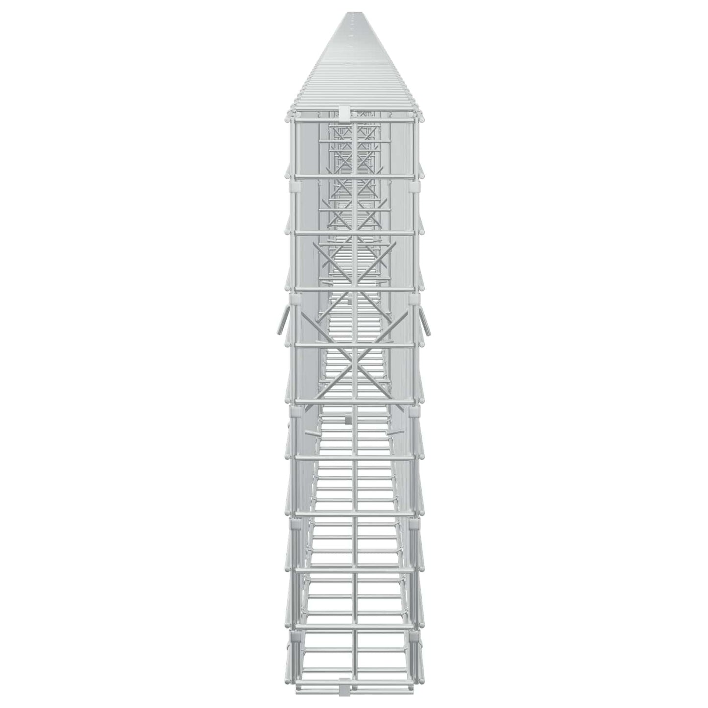 vidaXL Γκαμπιόν με σύρμα 5 mm και πλέγμα 5x5 cm 1100x10x50 εκ
